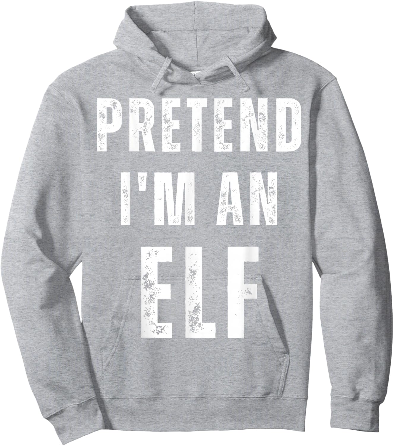 Pretend I'm an Elf Matching Halloween Costume Hoodie - Hoodie | Ash