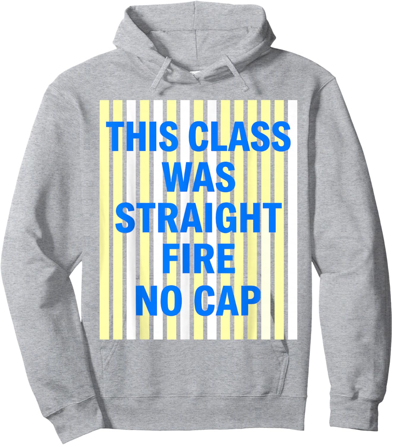 This Class was Straight Fire No Cap Gen Z Slang Funny Hoodie - Hoodie | Ash