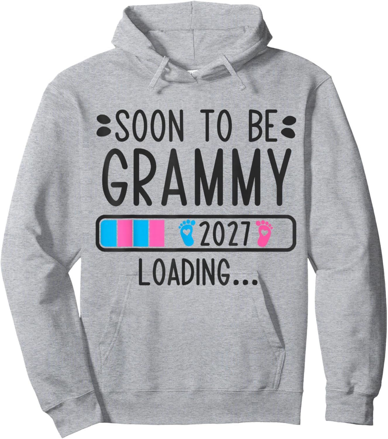 Soon to Be Grammy 2027 Loading Pregnancy Announcement 2027 Hoodie - Hoodie | Ash