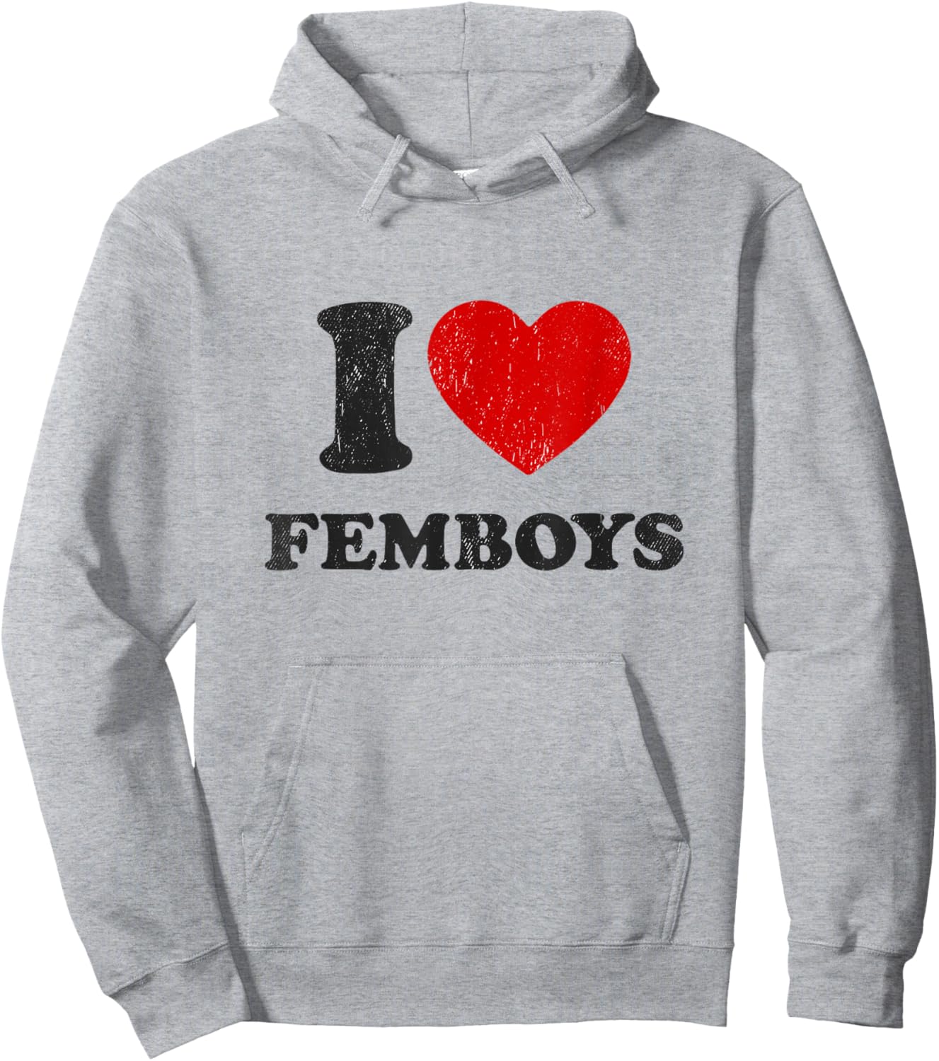 I Heart Femboys Feminine Men Vintage LGBTQ Sissy Femboy Hoodie - Hoodie | Ash