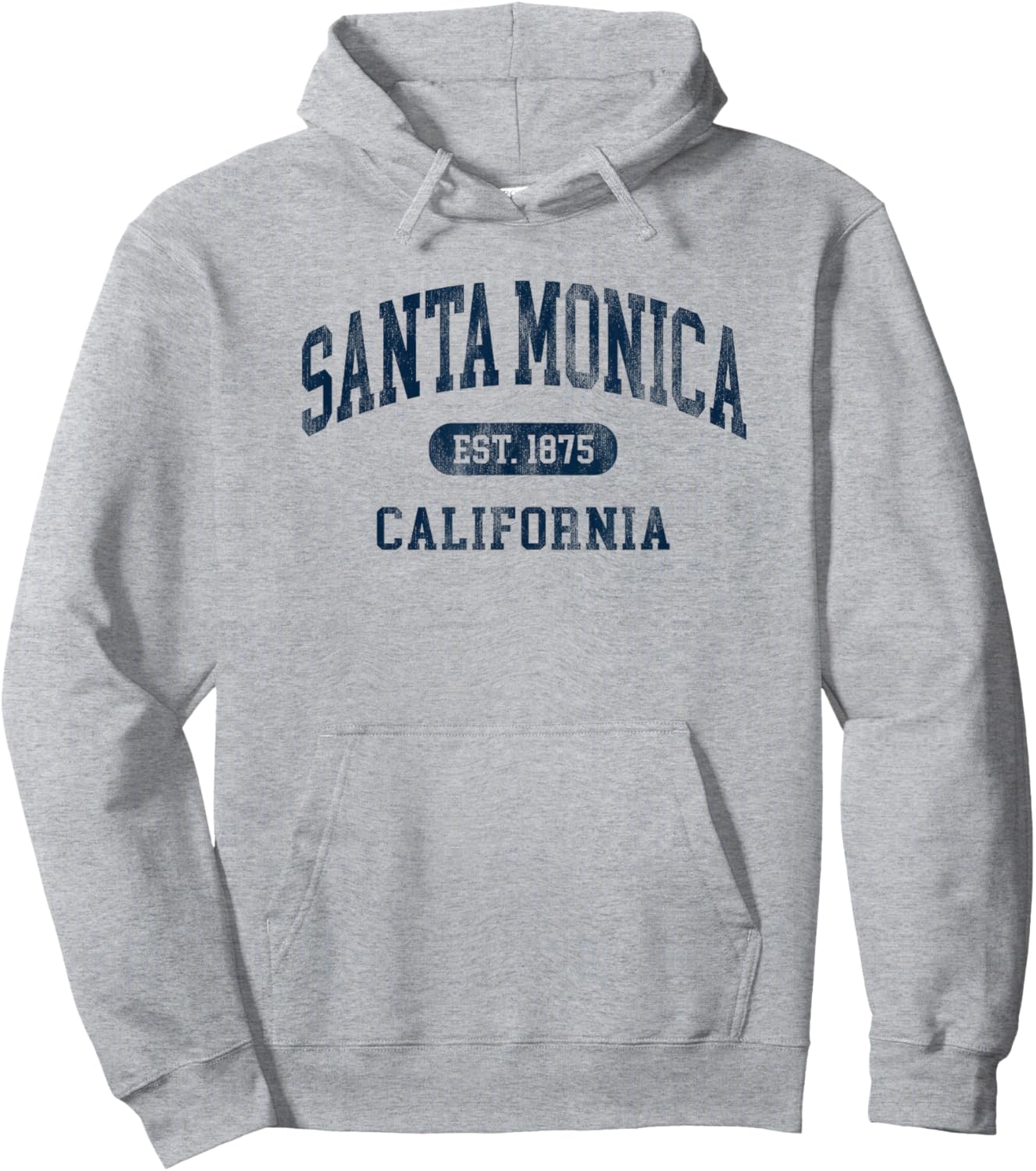 Vintage Santa Monica California Retro Preppy Throwback Hoodie - Hoodie | Ash