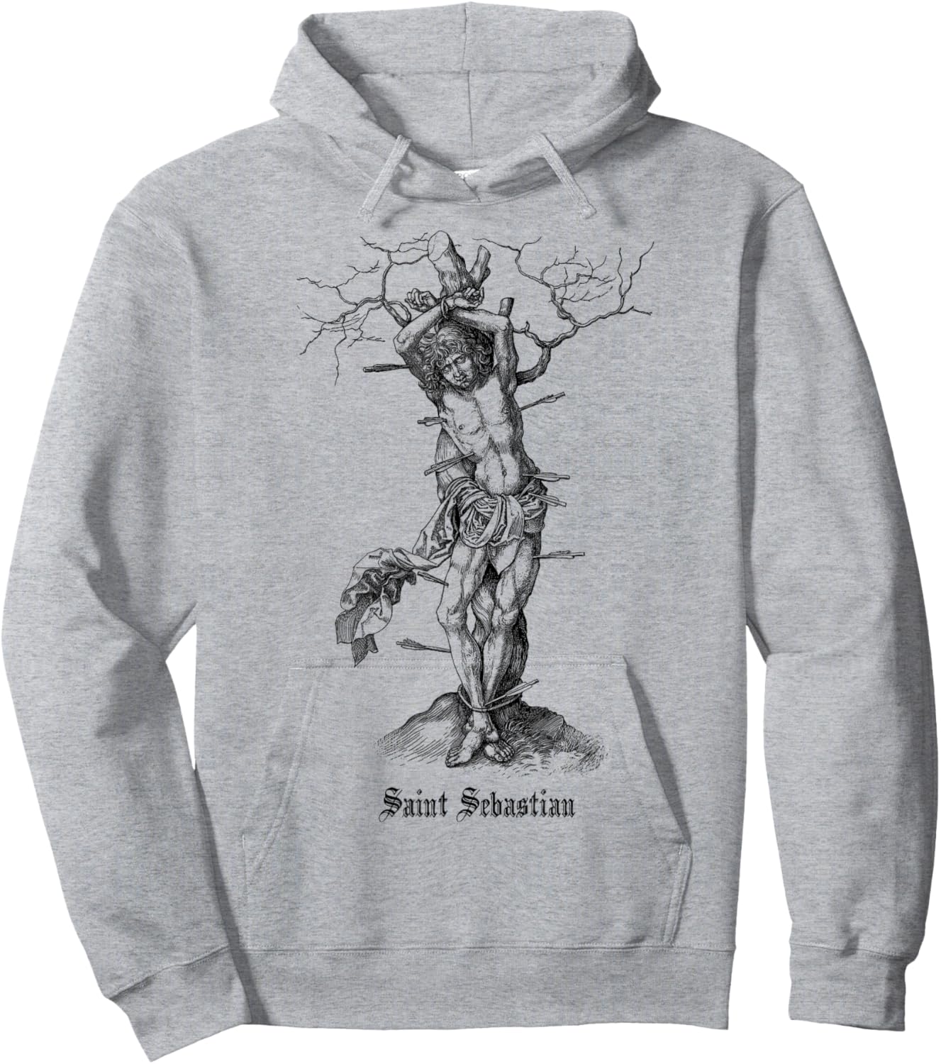 Martyrdom of Saint Sebastian. Christian. Martyr. Hoodie - Hoodie | Ash