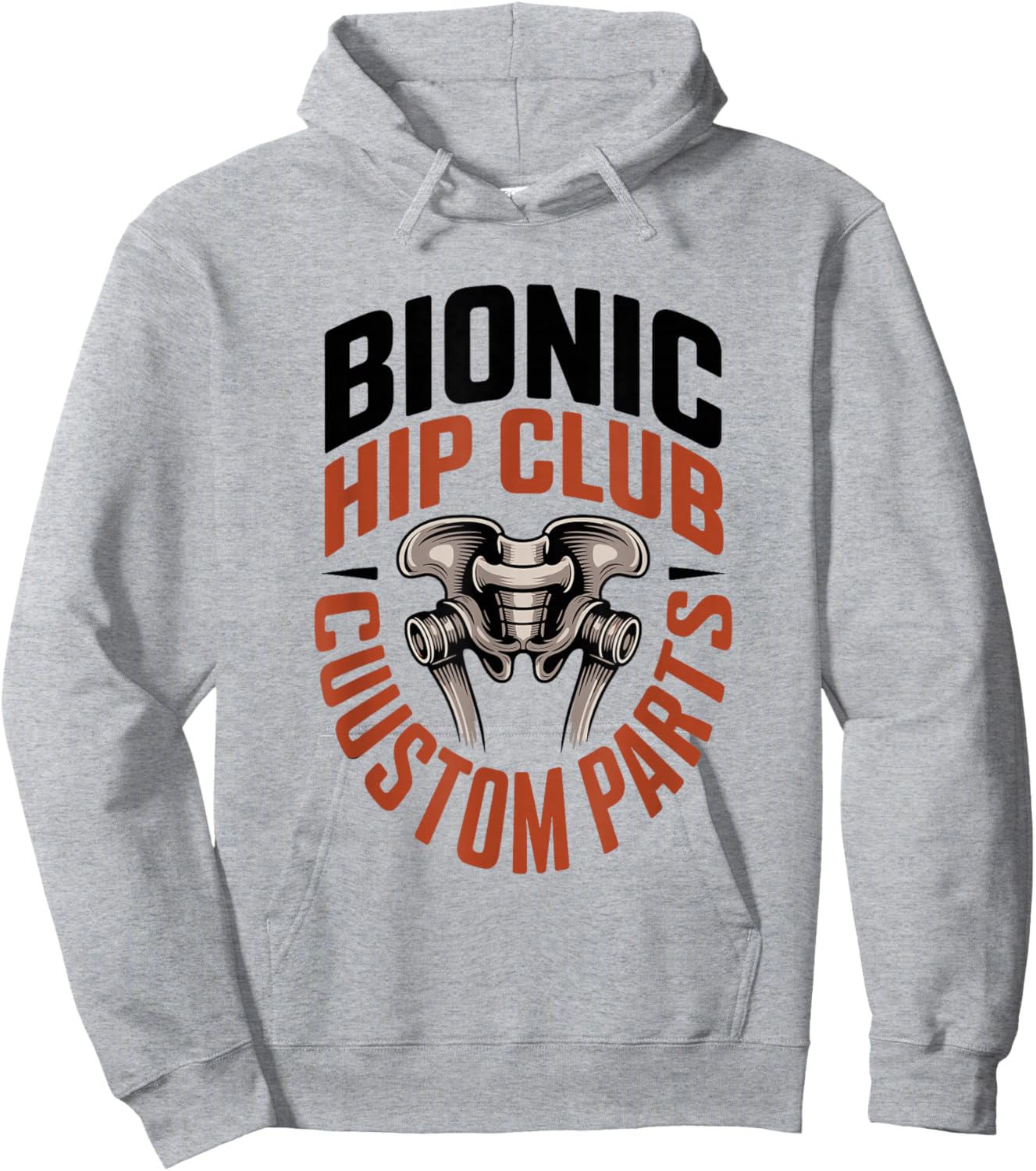 Bionic Hip Club Custom Parts Hoodie - Hoodie | Ash