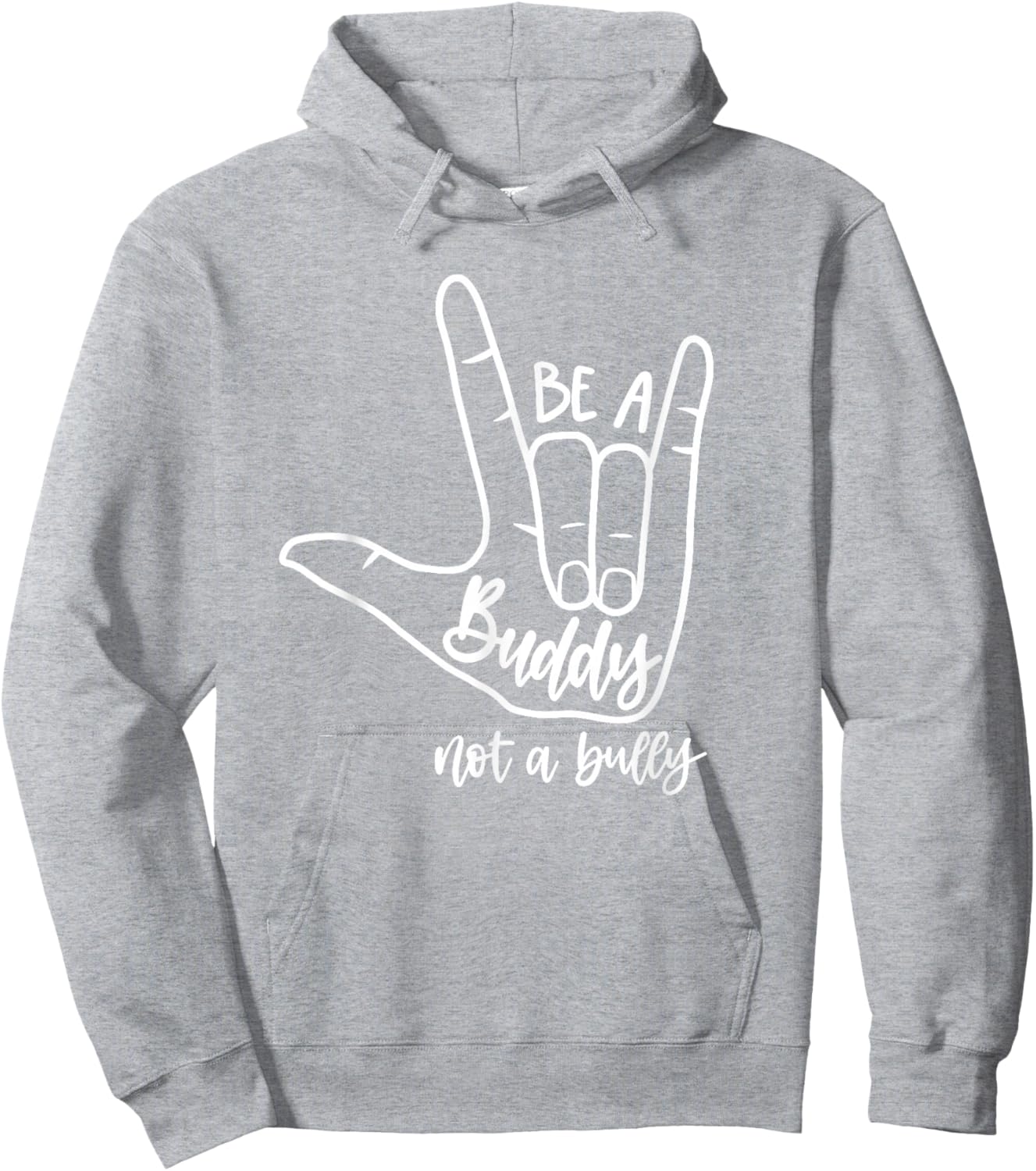 Stop Bullying for Elementary School Be a Buddy Not a Bully Hoodie - Hoodie | Ash