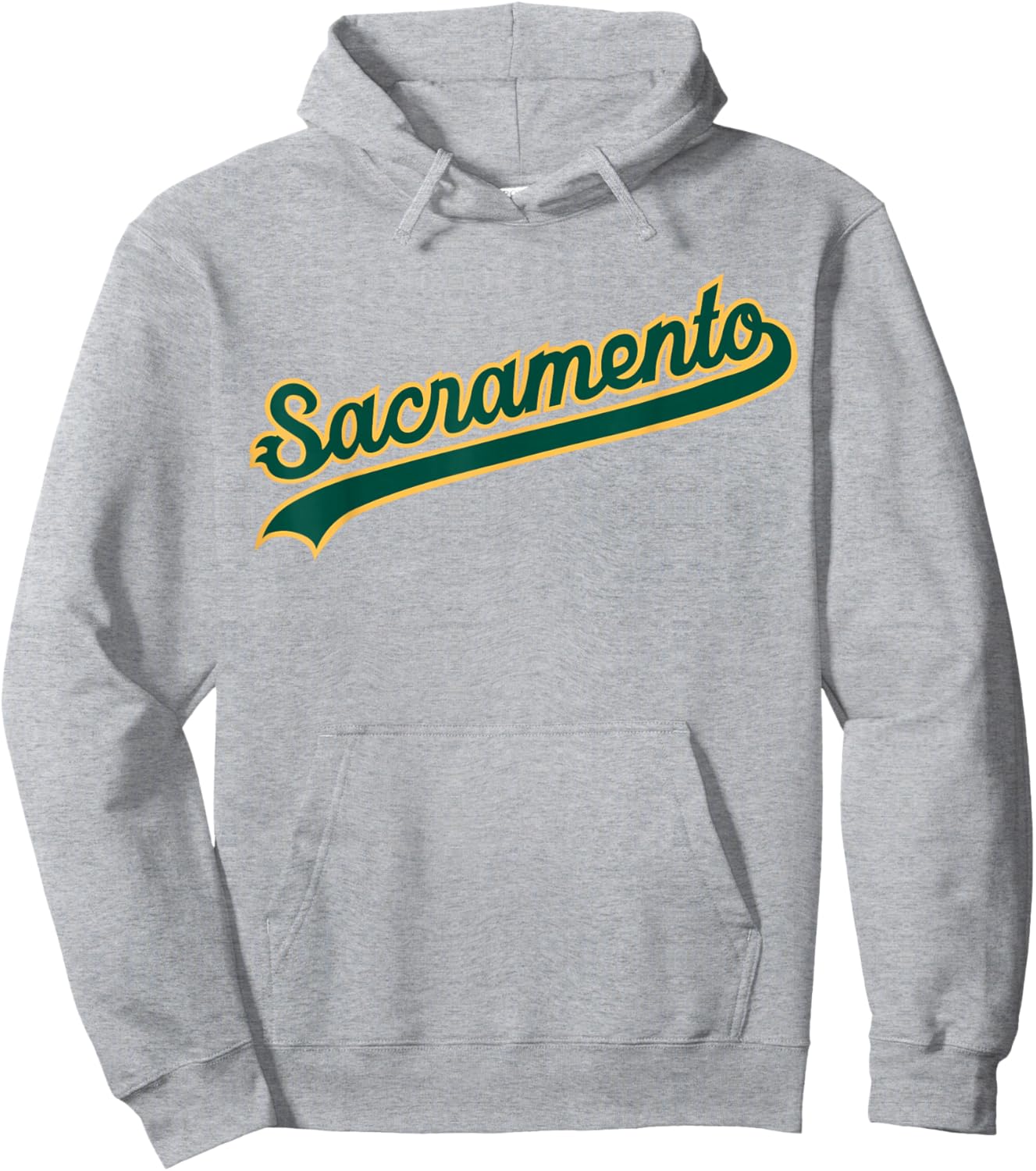 Sacramento Oakland Baseball Fan Hoodie - Hoodie | Ash
