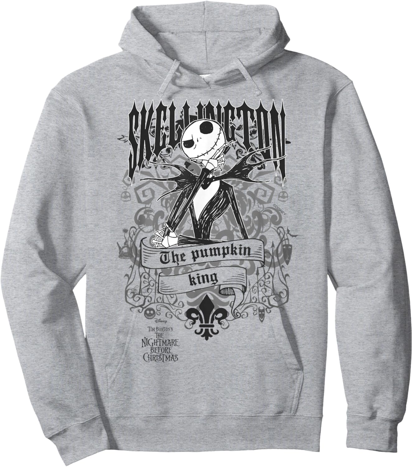 Disney The Nightmare Before Christmas The Pumpkin King Hoodie - Hoodie | Ash