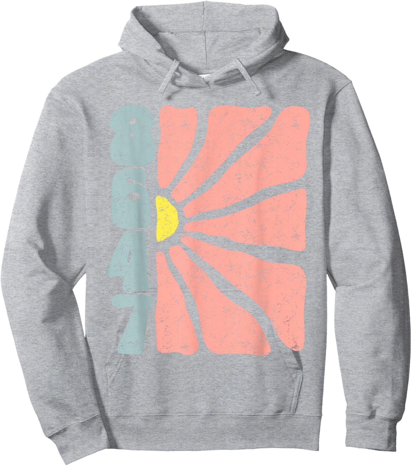 Subtle Boho Flowers Anti-Trump, Impeach Trump, Subtle 8647 Hoodie - Hoodie | Ash