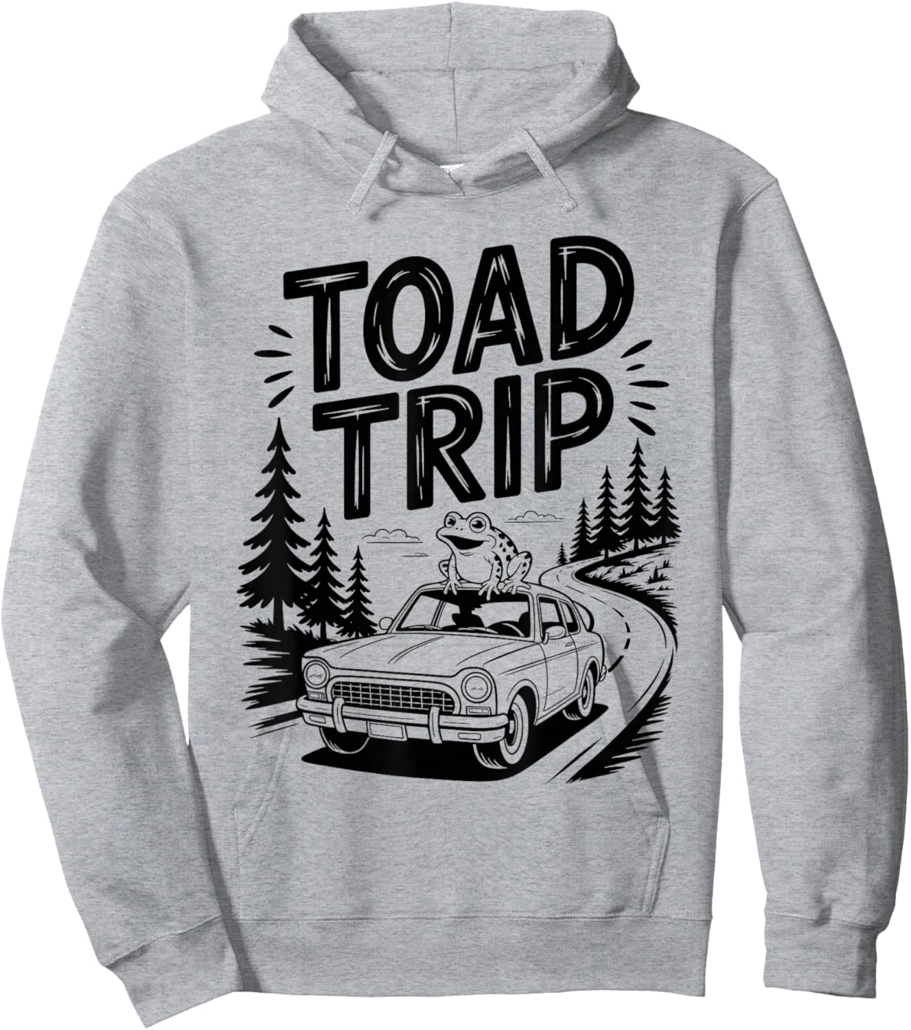 Toad Trip Funn Frog Road Trip Hoodie - Hoodie | Ash