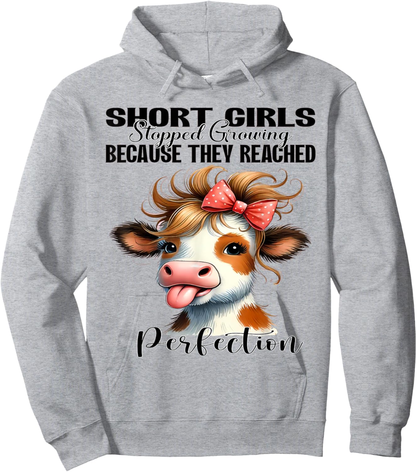 Short Girls Stopped Growing Because They Reached Perfection Hoodie - Hoodie | Ash