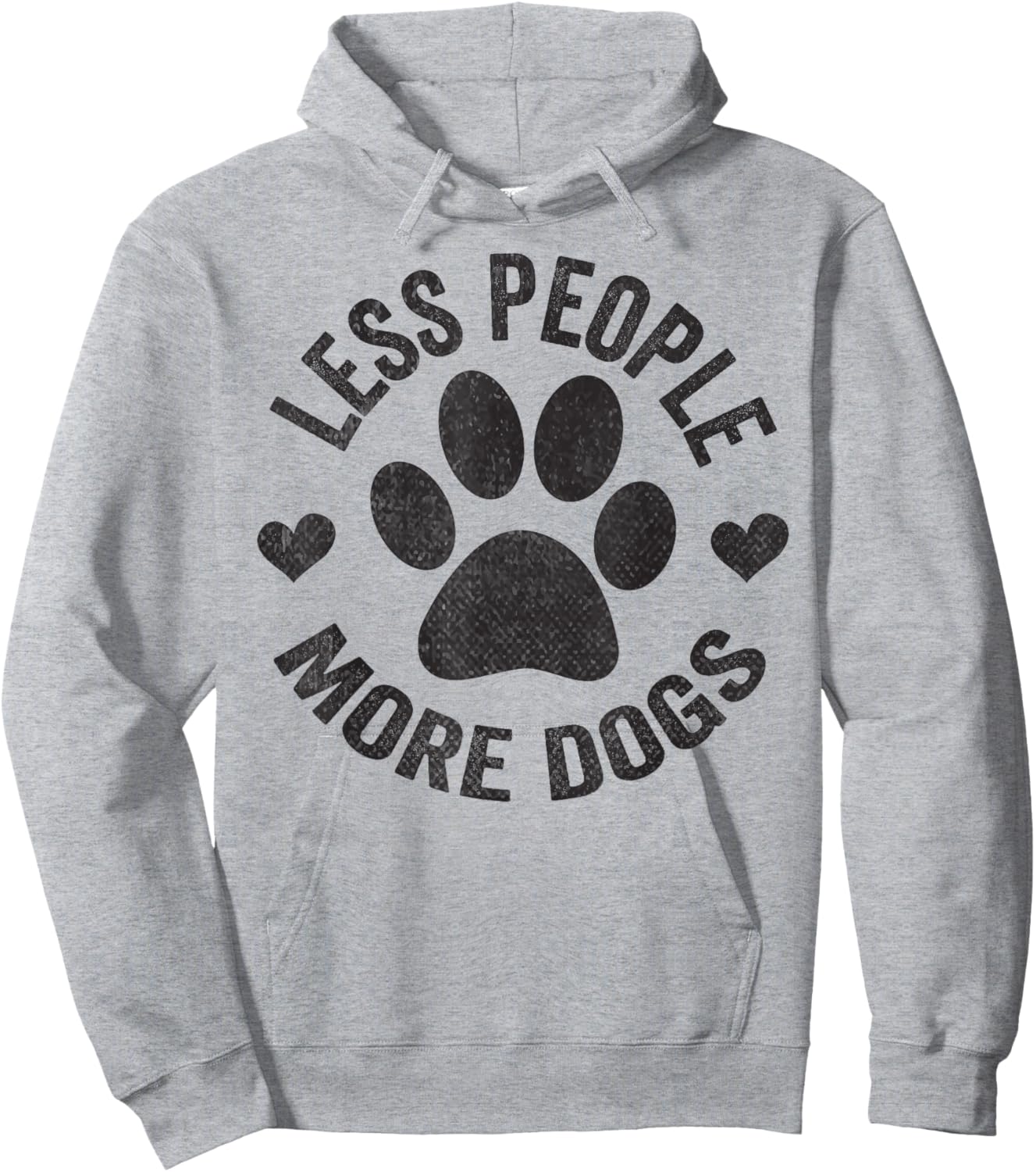 Less People More Dogs Shirt Funny Dog For Dog Lovers Hoodie - Hoodie | Ash