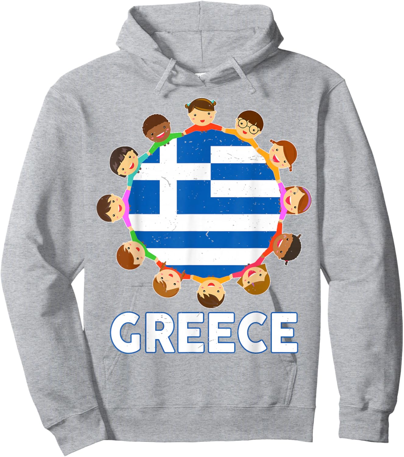 Toddler Greece Greek Flag Funny Baby Kid Boy Men Women Hoodie - Hoodie | Ash