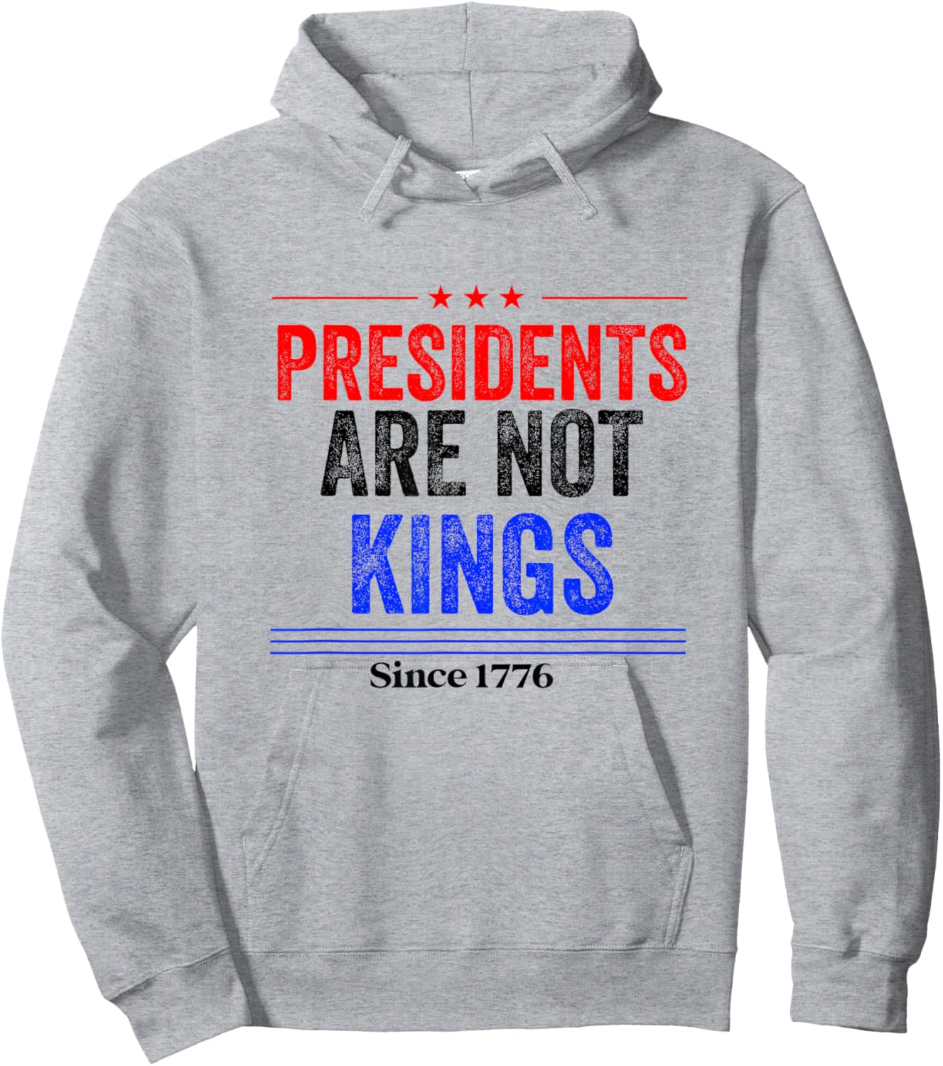 USA Flag Democracy Hoodie - Hoodie | Ash