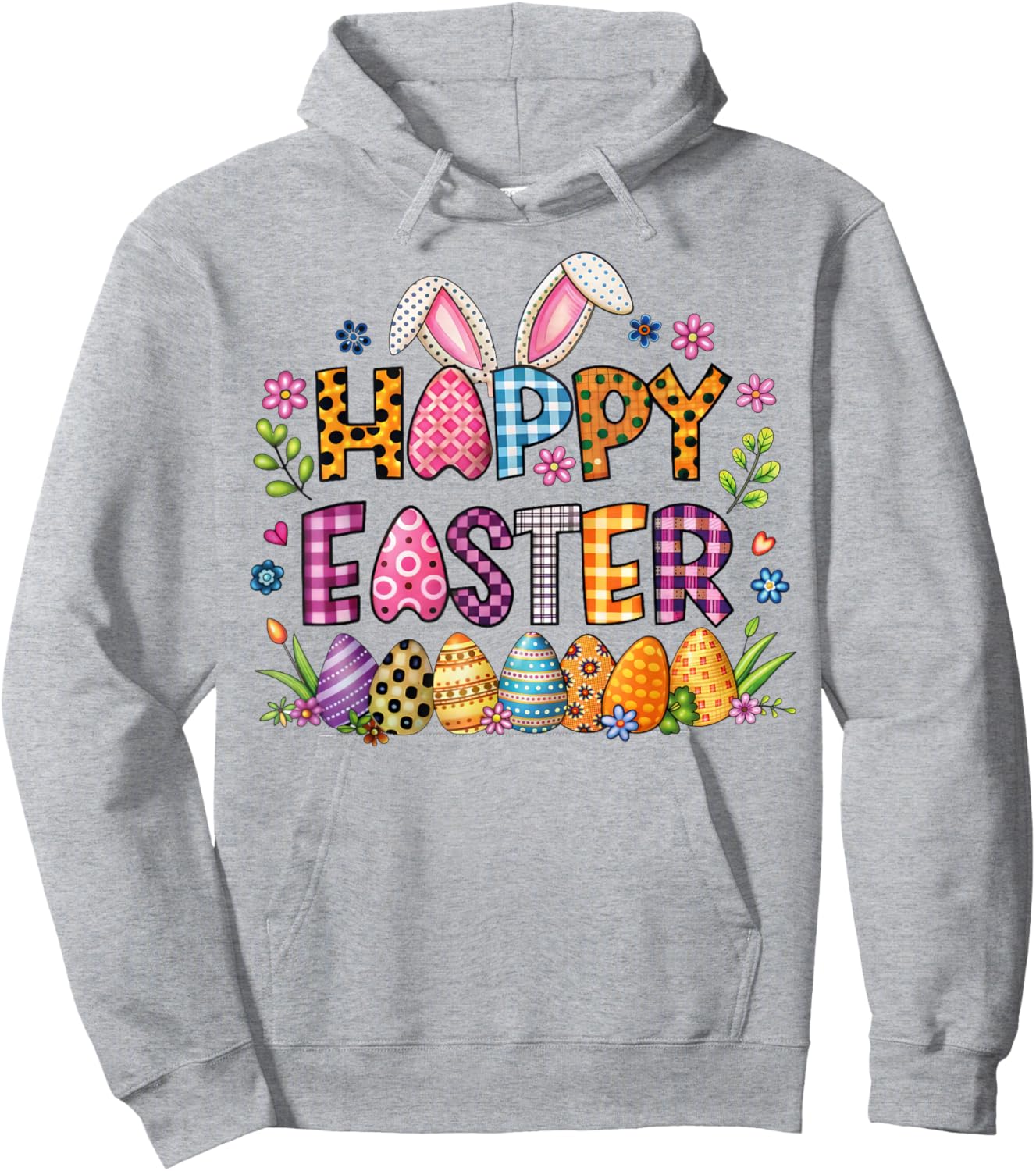 Easter Holiday Enthusiast Spring Season Bunny Celebration Hoodie - Hoodie | Ash