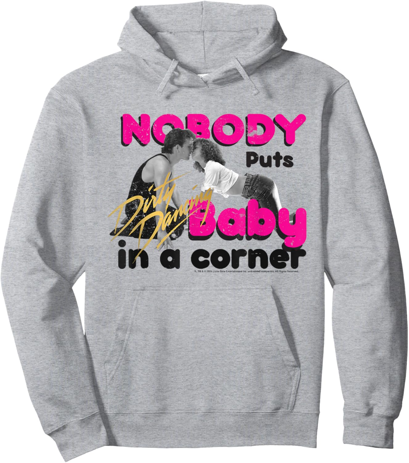 Dirty Dancing Nobody Puts Baby In A Corner Johnny & Baby Hoodie - Hoodie | Ash