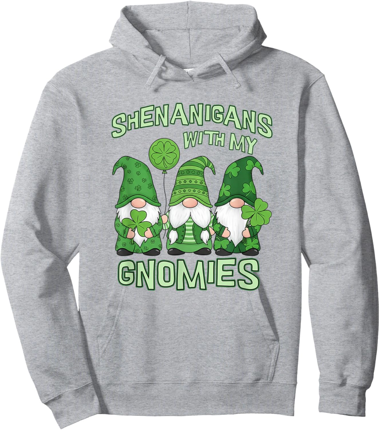 Shenanigans with My Gnomies Saint Patricks Day Gnome Fun Hoodie - Hoodie | Ash