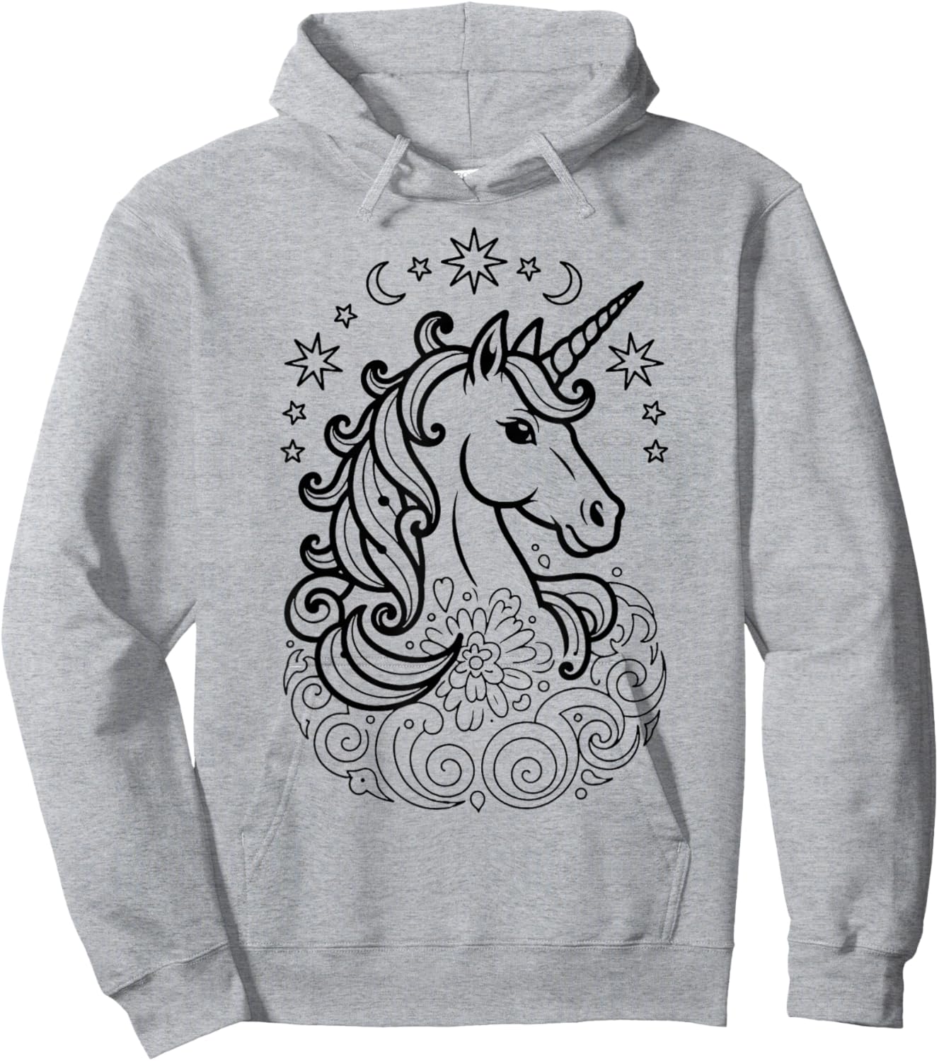 Color and Paint Your own Unicorn Hoodie - Hoodie | Ash