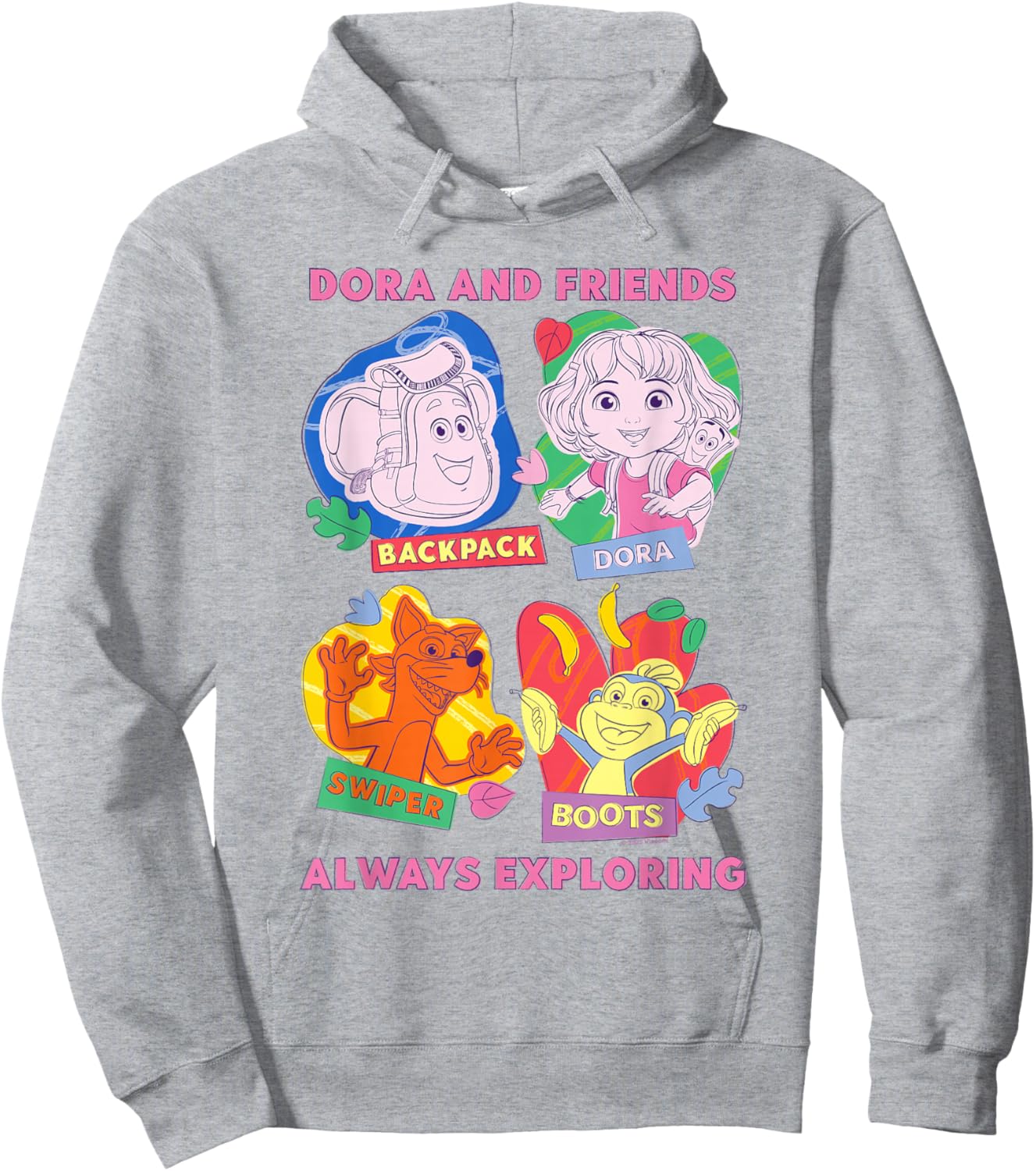 Dora (2024) Dora and Friends Hoodie - Hoodie | Ash