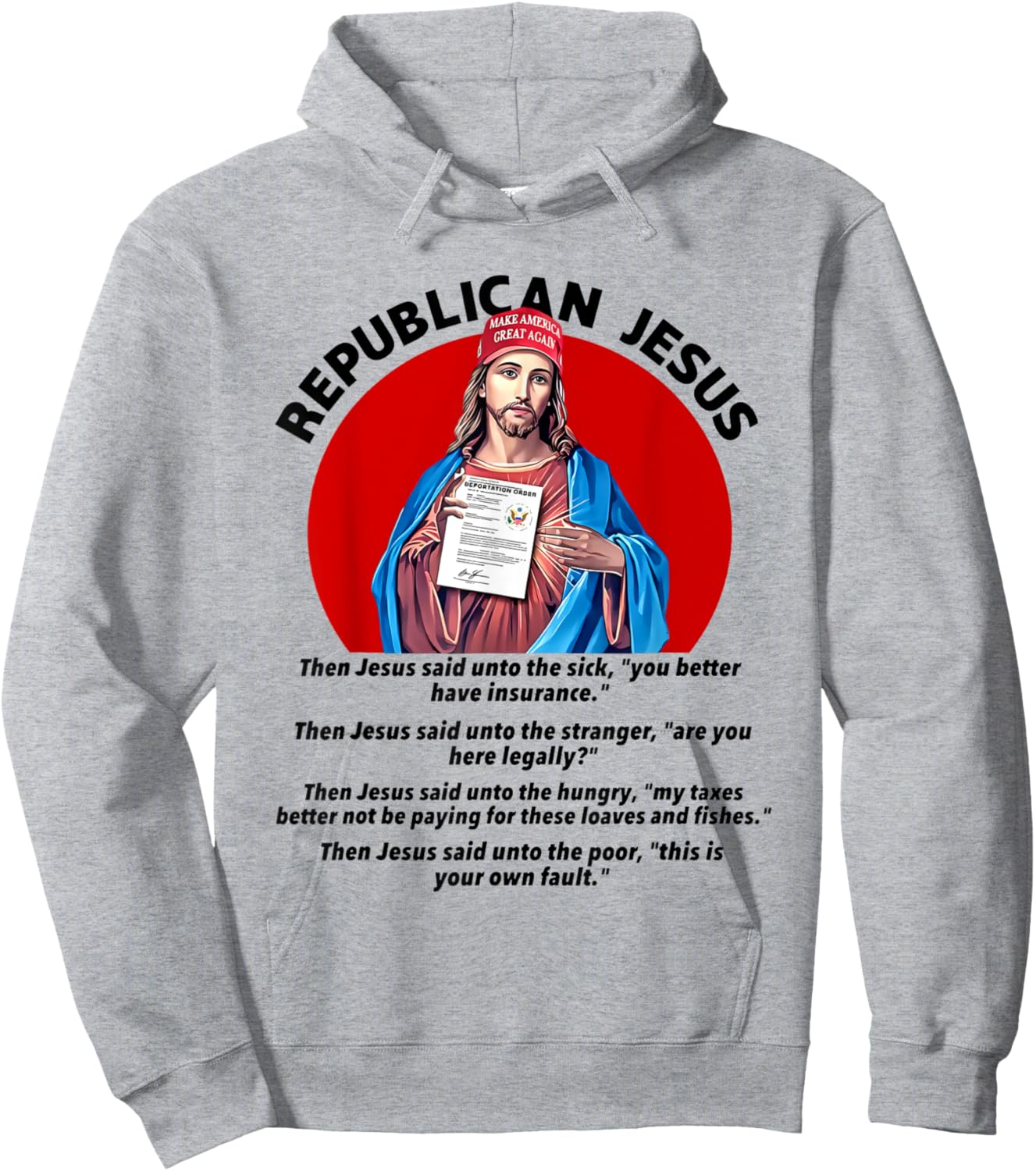 Republican Jesus Shirt Love Like Jesus Shirt Hoodie - Hoodie | Ash