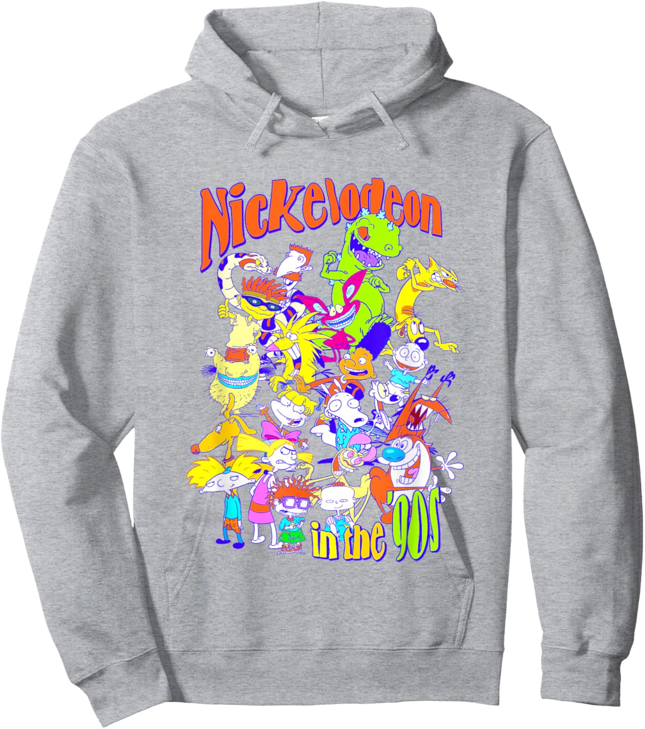Nickelodeon Made In The 90's Multi Franchise Color Crew Hoodie - Hoodie | Ash