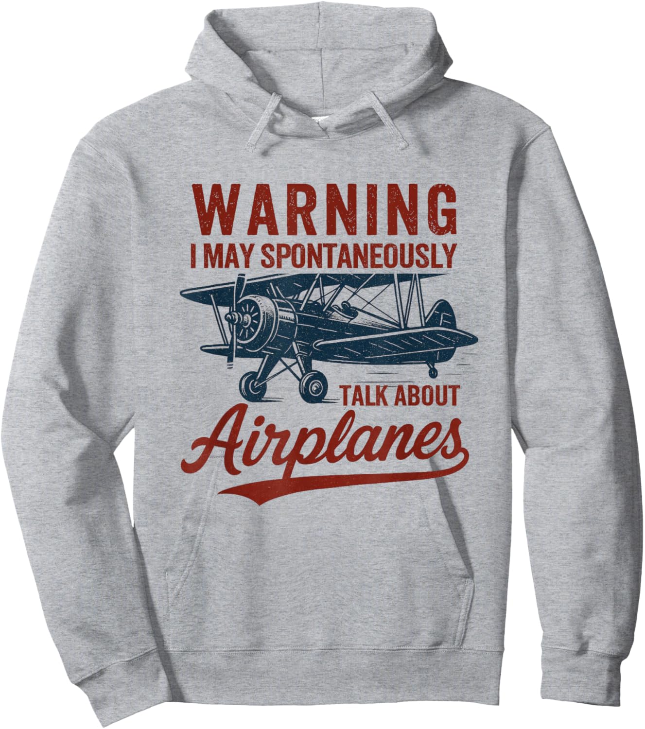 I May Talk About Airplanes Funny Pilot Aviation Airplane Hoodie - Hoodie | Ash