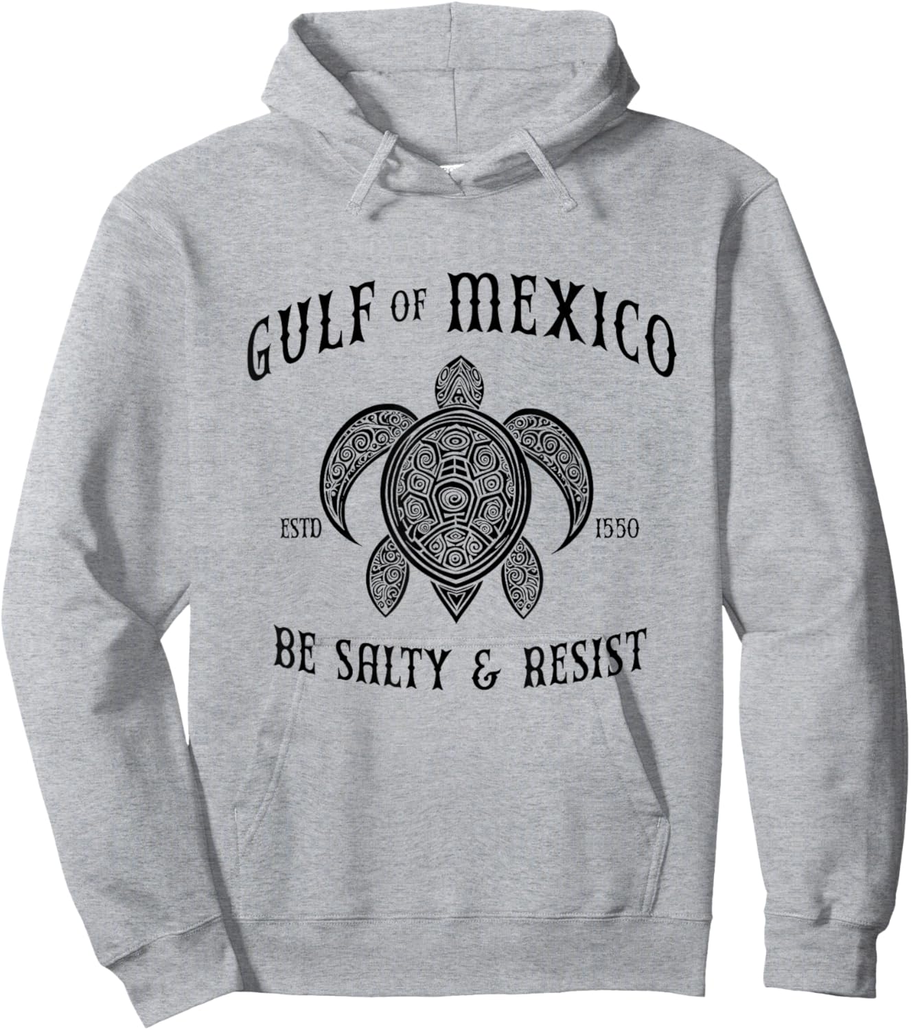 Gulf of Mexico Be Salty and Resist Hoodie - Hoodie | Ash