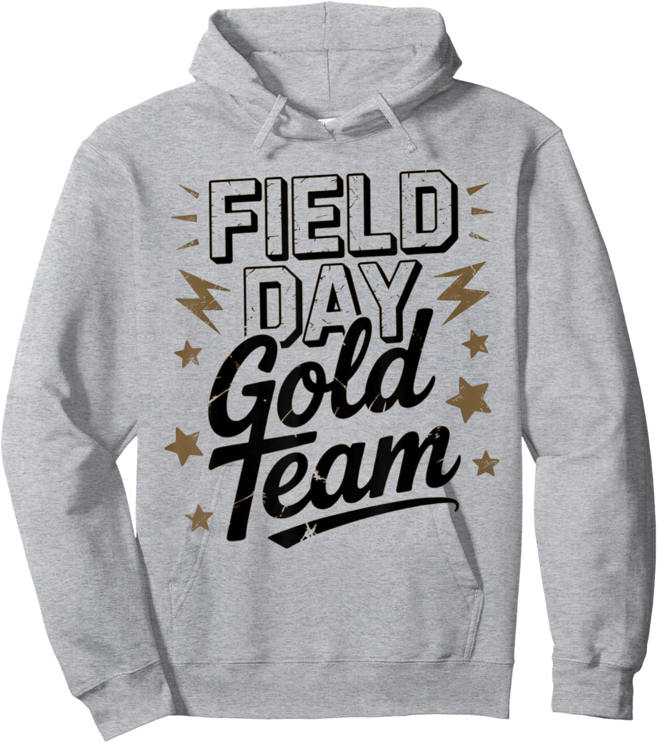 Bruh Field Day Gold Team Field Day Motivational Spirit Week Hoodie - Hoodie | Ash