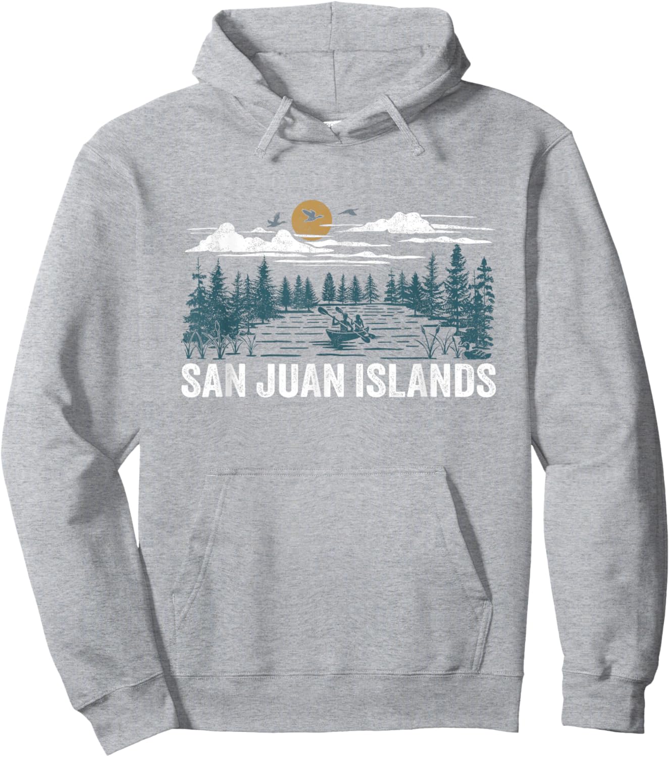 San Juan Islands Washington Hoodie - Hoodie | Ash