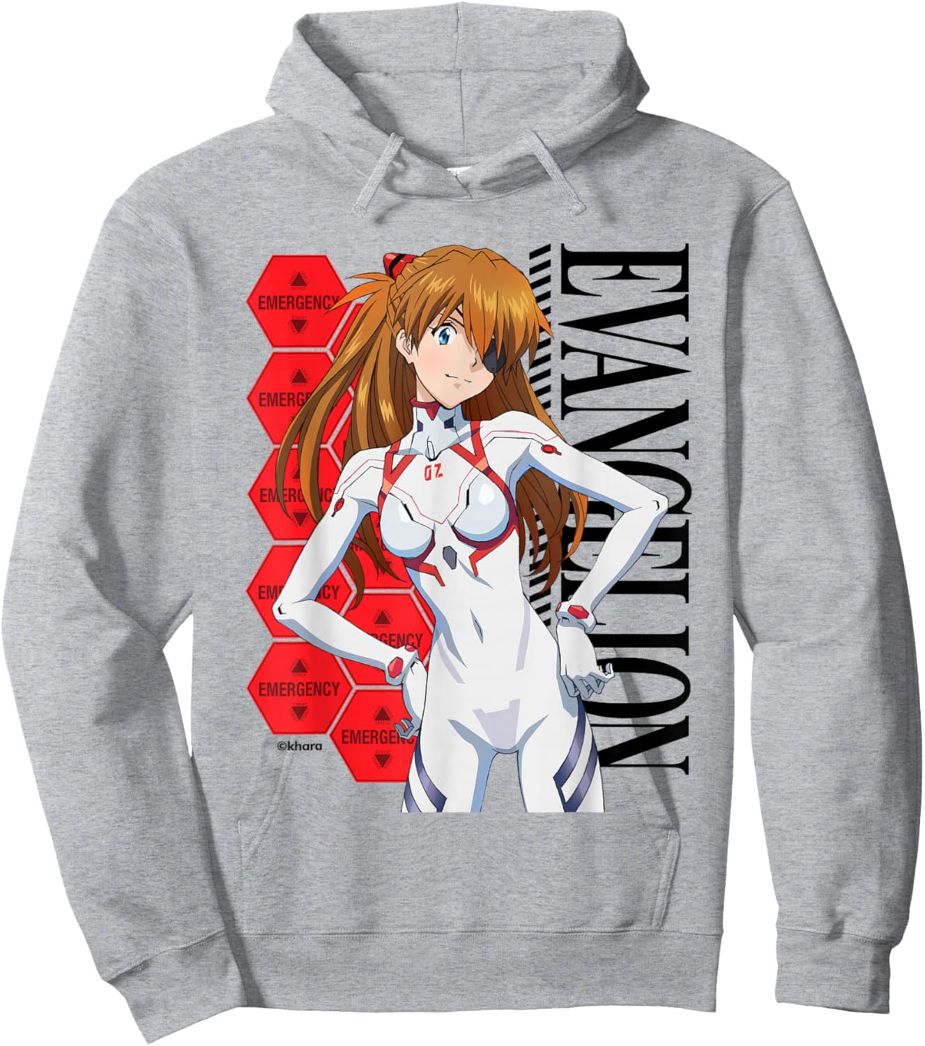 Evangelion 3.0+1.0 - "Asuka Shikinami Langley” Hoodie - Hoodie | Ash