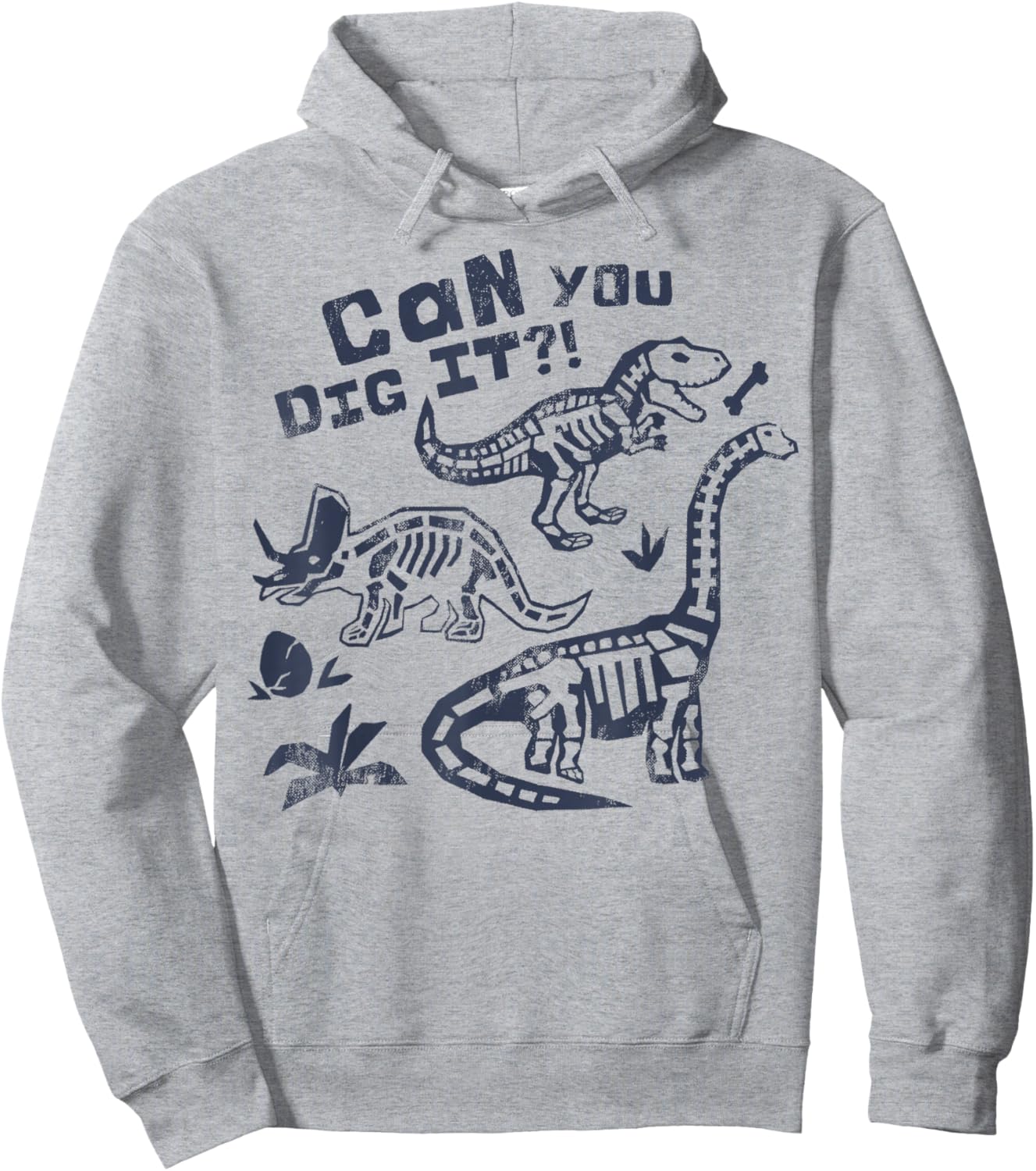 Can You dig it Dinosaurs Hoodie - Hoodie | Ash