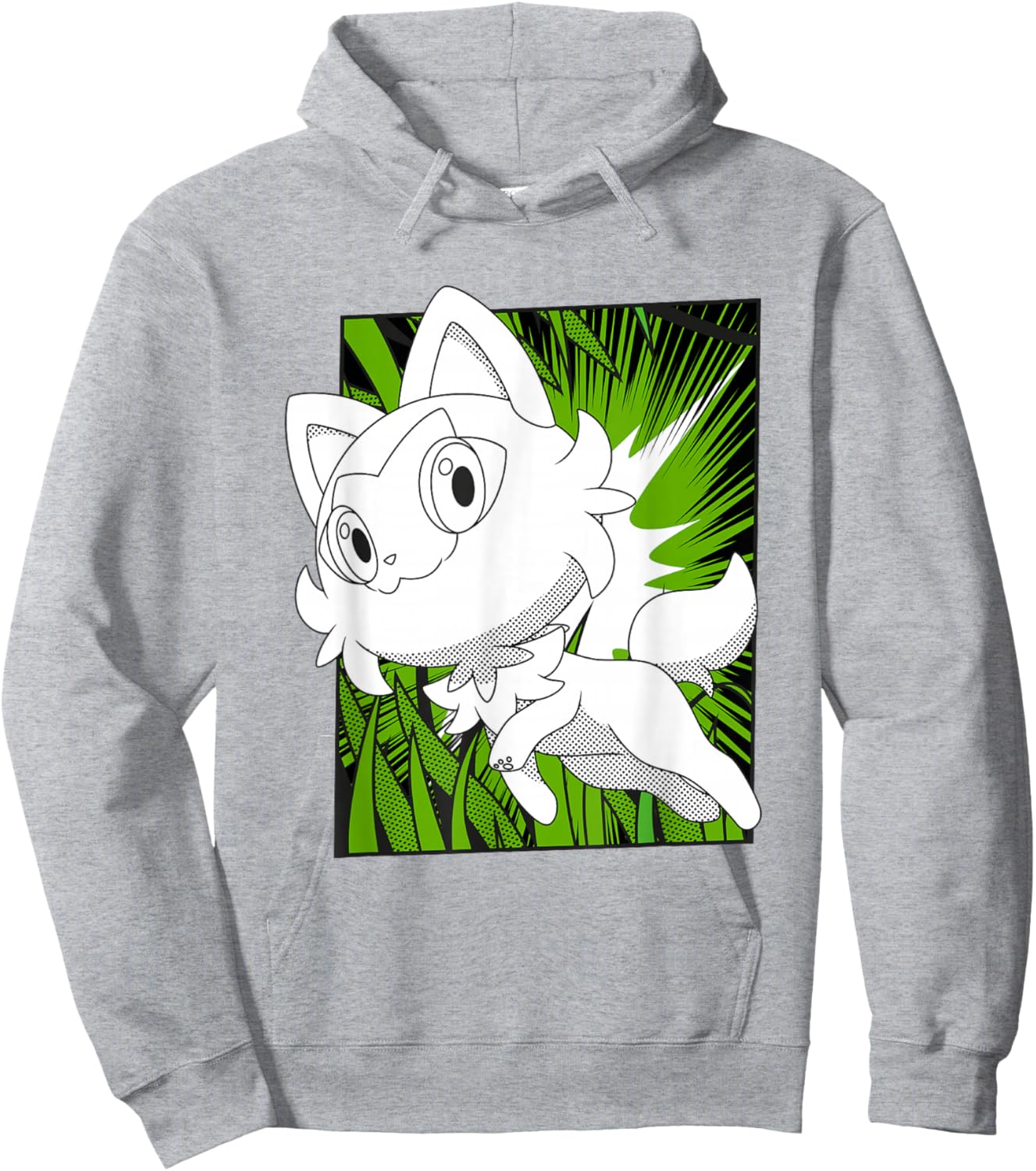 Pokémon Sprigatito In The Grass Manga Panel Hoodie - Hoodie | Ash