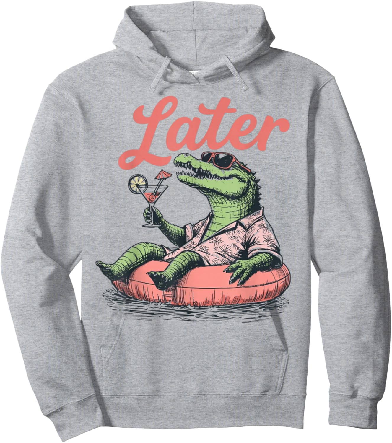 See You Later Teacher Summer Alligator Last Day of School Hoodie - Hoodie | Ash