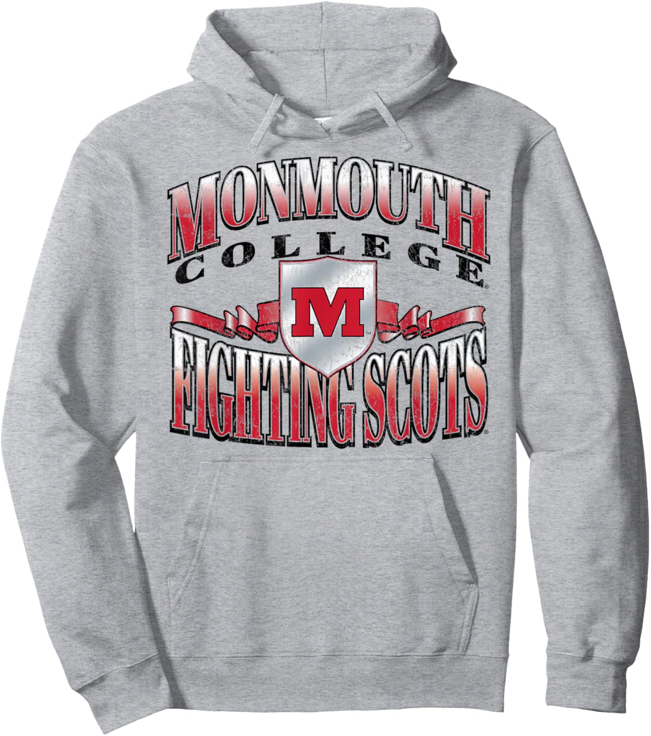 Monmouth College Fighting Scots Retro Class White Hoodie - Hoodie | Ash