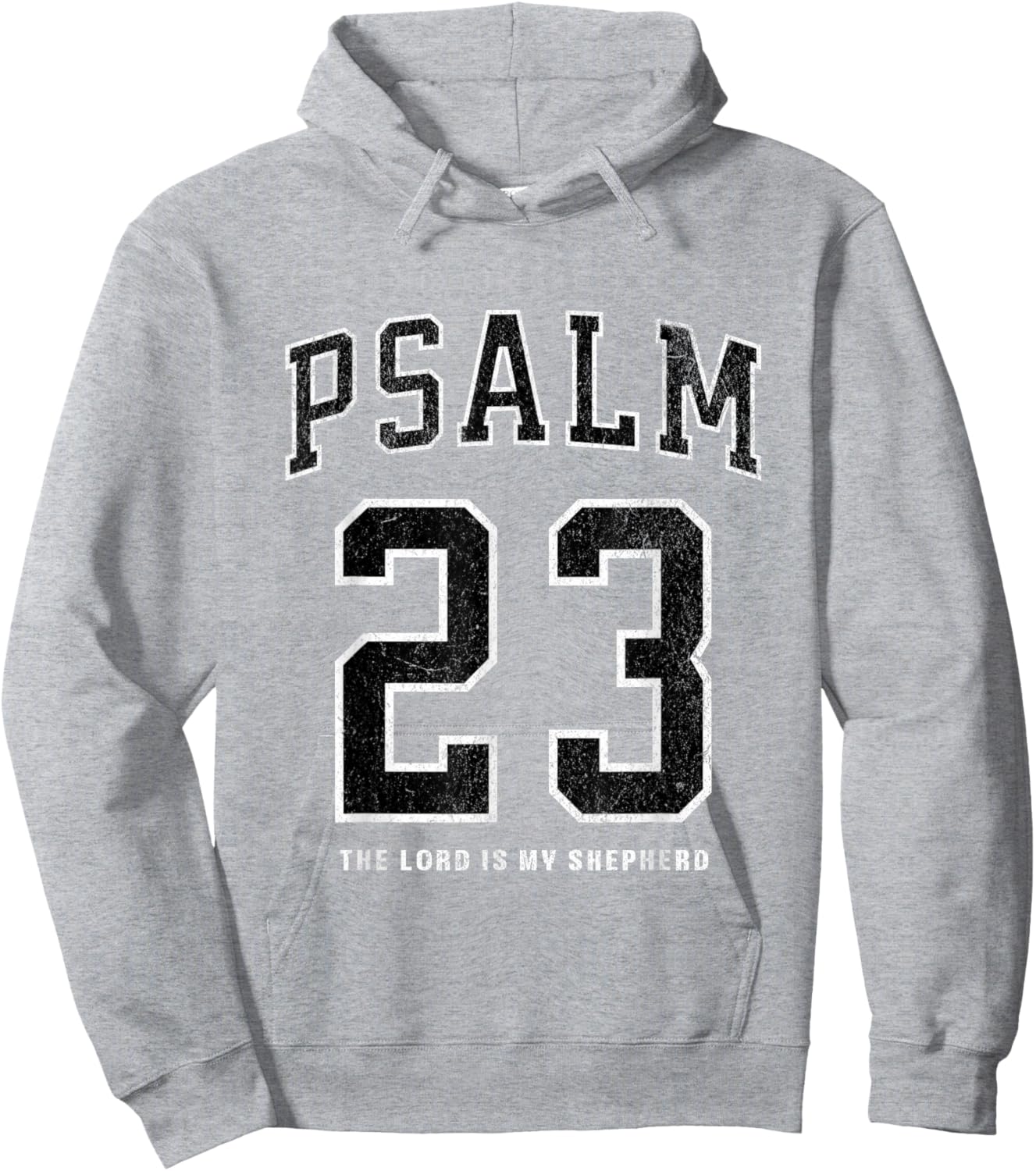 Psalm 23 Jersey Hoodie - Hoodie | Ash