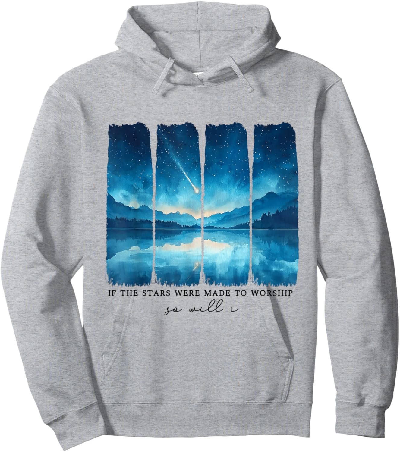 If The Stars were Made to Worship Christian Men Women Hoodie - Hoodie | Ash