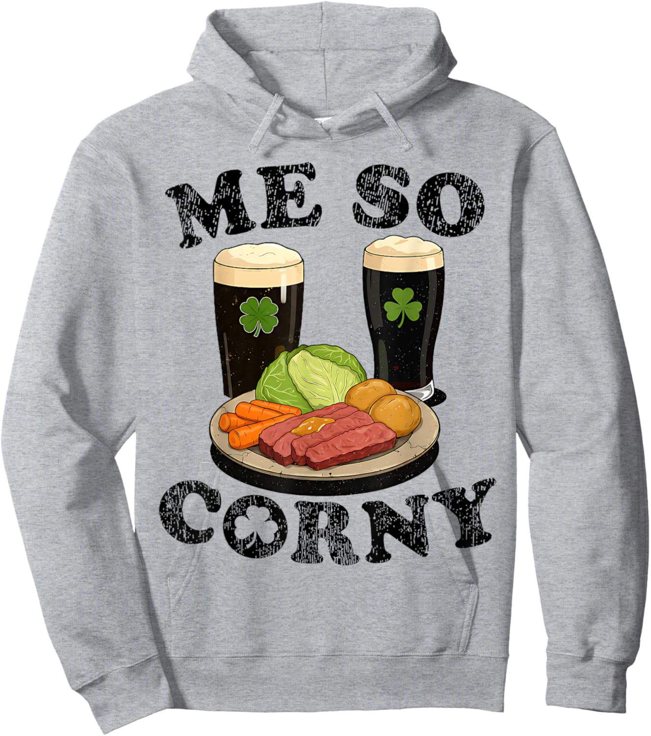 Me So Corny Beer Corned Beef And Cabbage St Patrick's Day Hoodie - Hoodie | Ash