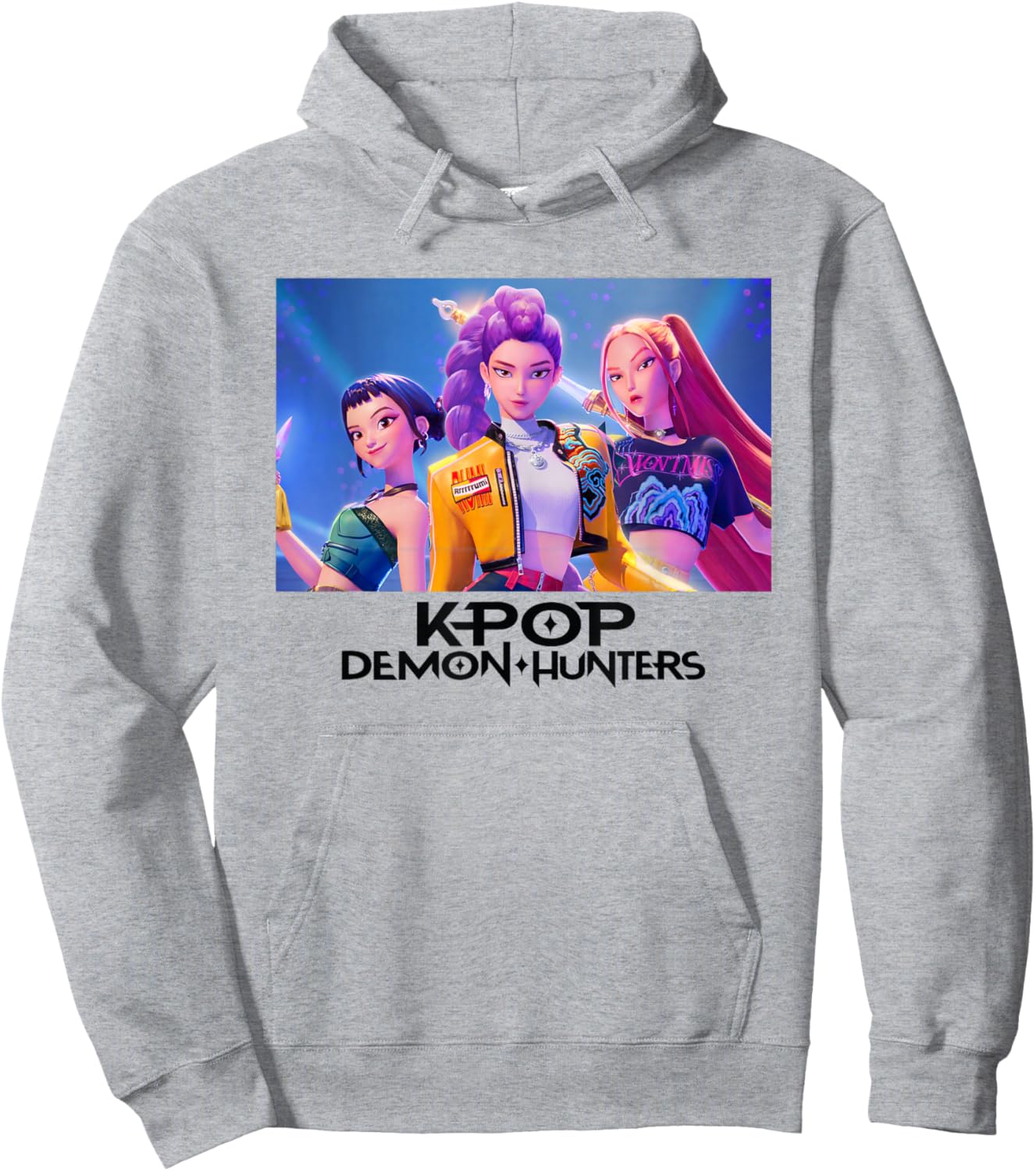 KPop Demon Hunters Heroic Huntrix Officially Licensed Hoodie - Hoodie | Ash