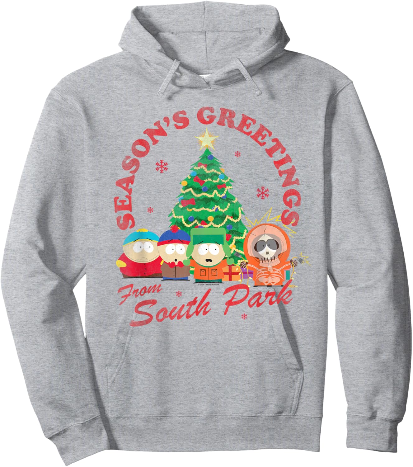 South Park Group Christmas Hoodie - Hoodie | Ash
