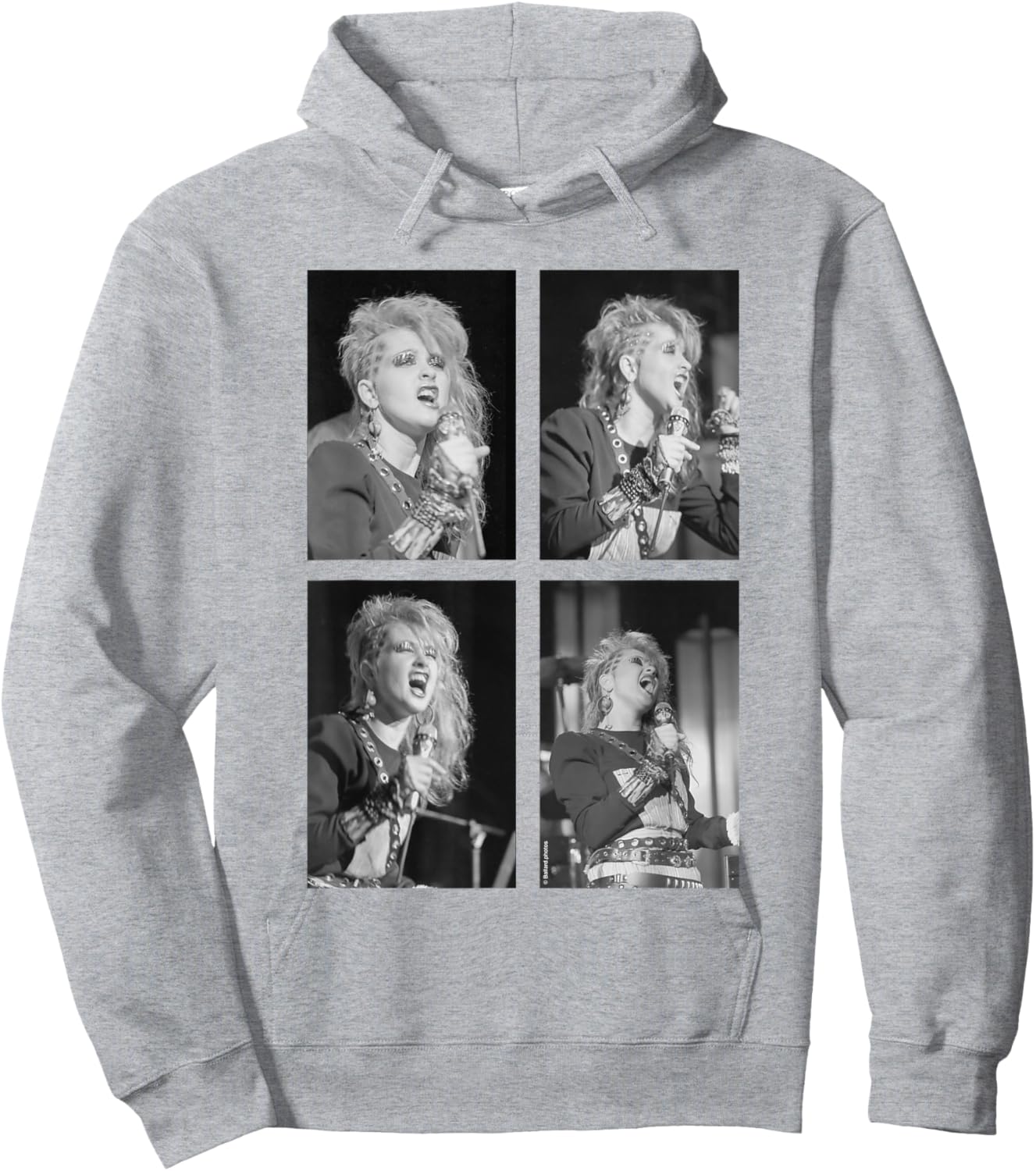 Cyndi Lauper 1980's Live Performance by Allan Ballard Hoodie - Hoodie | Ash