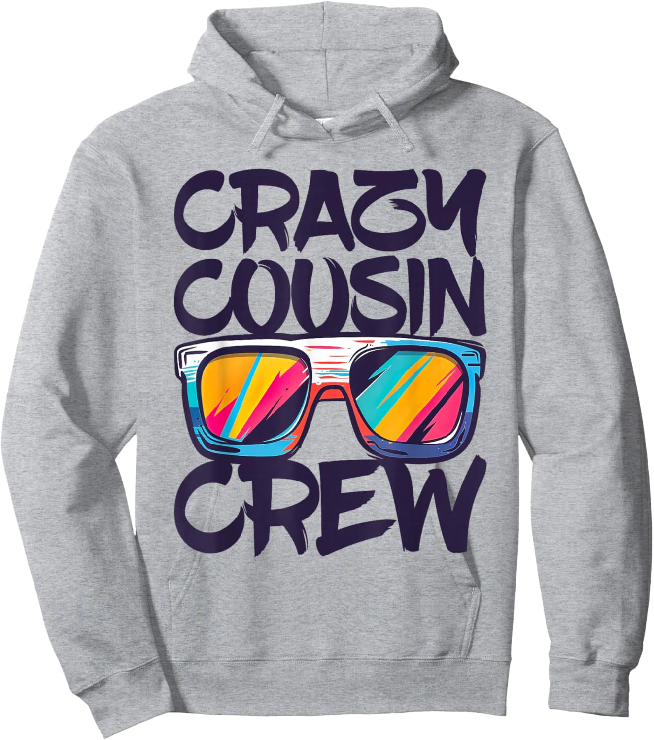 Crazy Cousin Crew Shirt Adults Kids Boy Girl Matching Hoodie - Hoodie | Ash