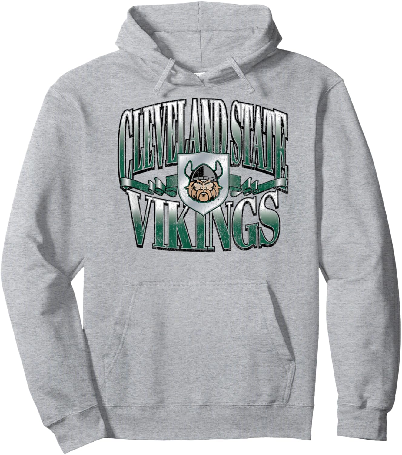 Cleveland State Vikings Retro Class White Hoodie - Hoodie | Ash