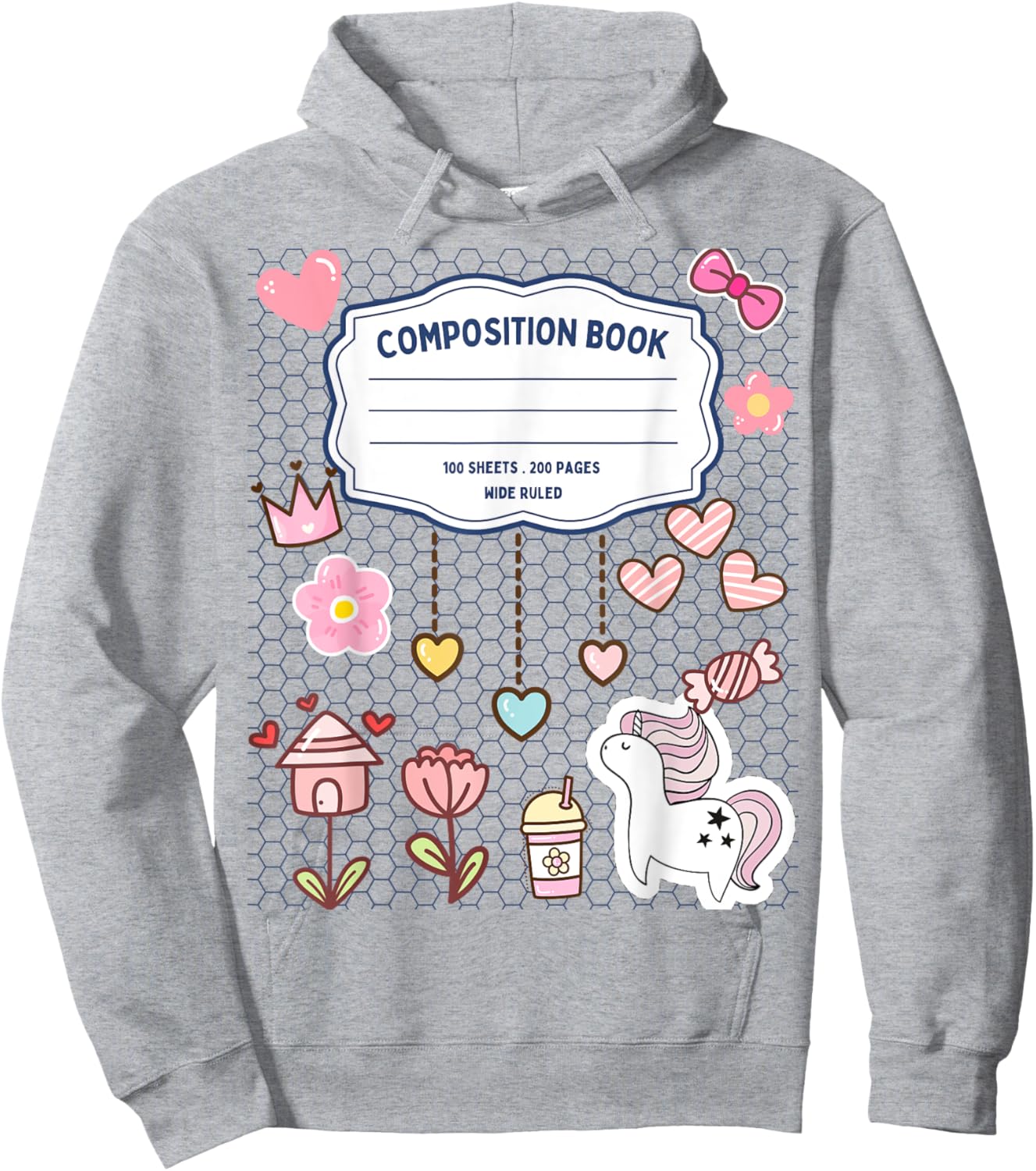 Composition Notebook Costume Matching Group Halloween Hoodie - Hoodie | Ash