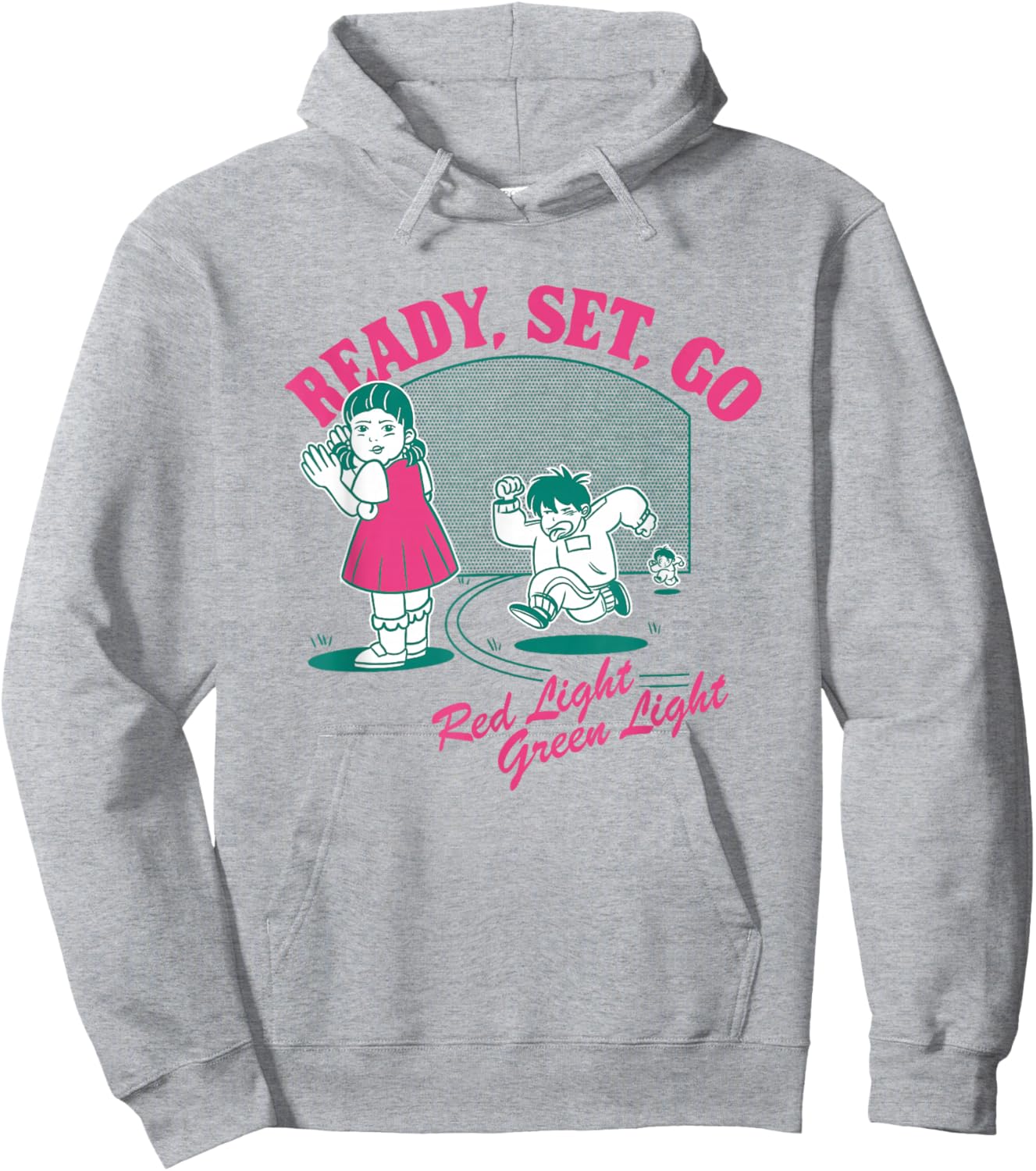 Squid Game 2 Ready Set Go Red Light Green Light Hoodie - Hoodie | Ash