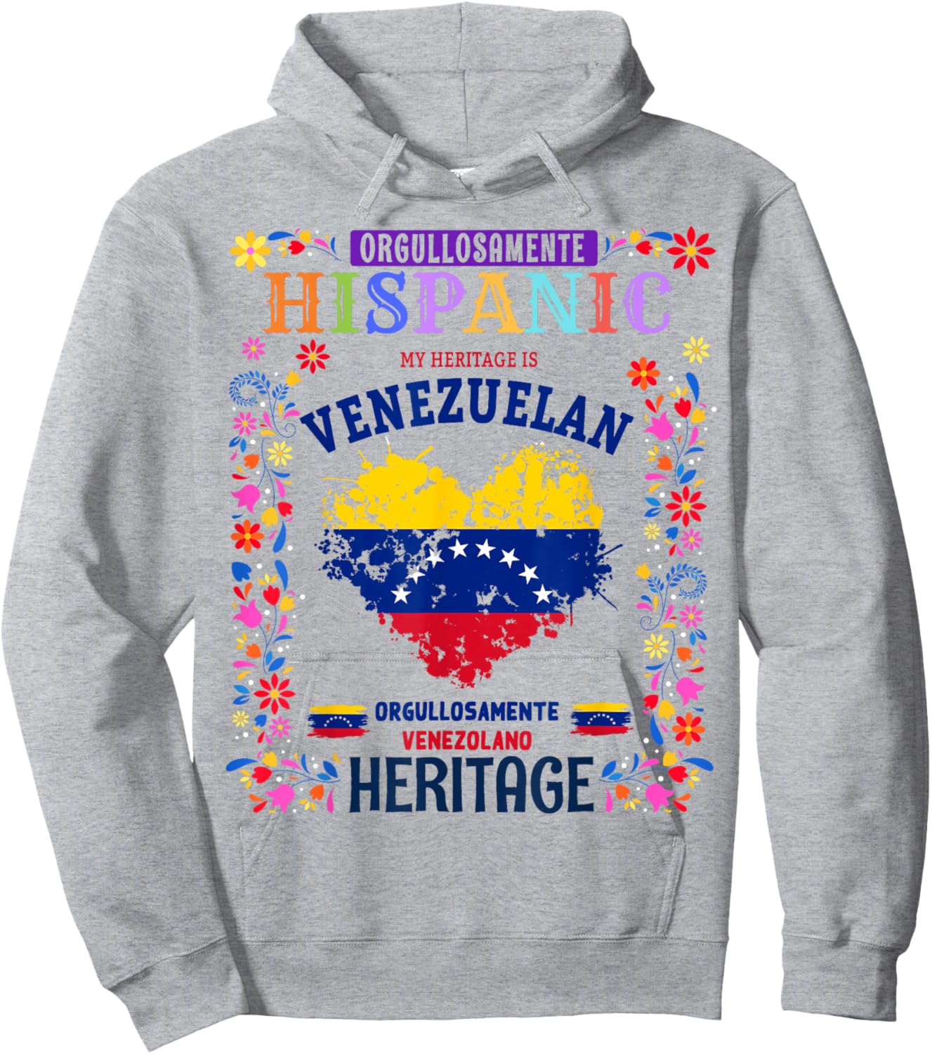 Venezuelan Flag Idea For Kids & Venezuela Latin Heritage Hoodie - Hoodie | Ash