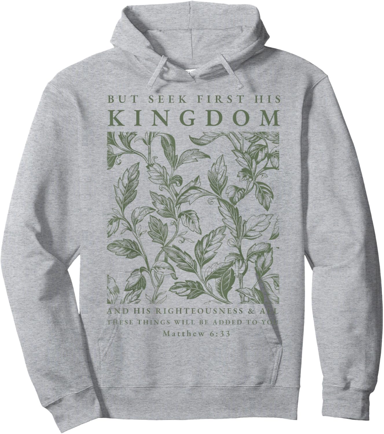 Seek First His Kingdom, Christian Hoodie - Hoodie | Ash