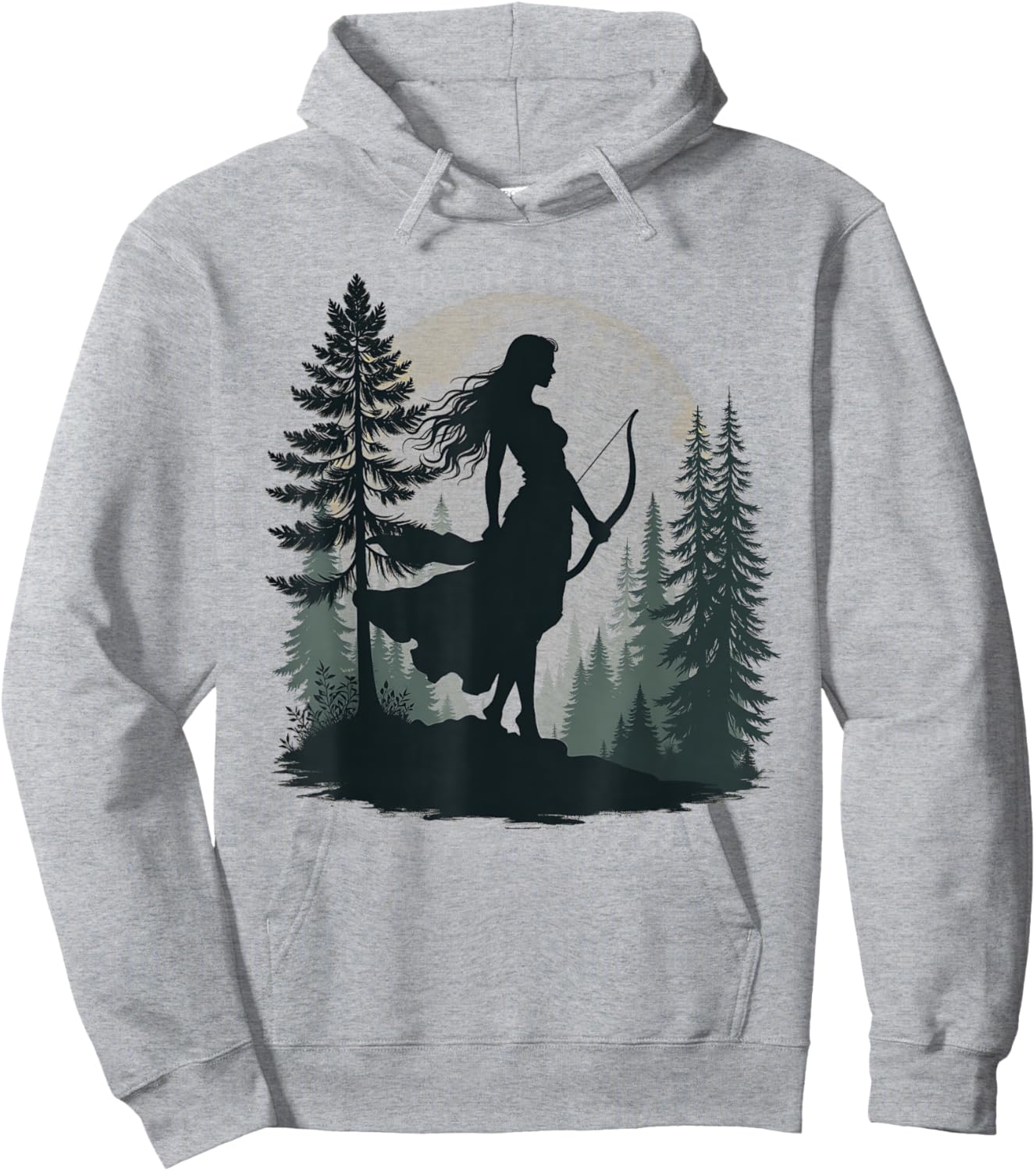 Agema Apparel Greek Goddess Artemis , Women's Adults, Short Sleeve, White, Small, Artemis , Greek Mythology Gift Hoodie - Hoodie | Ash