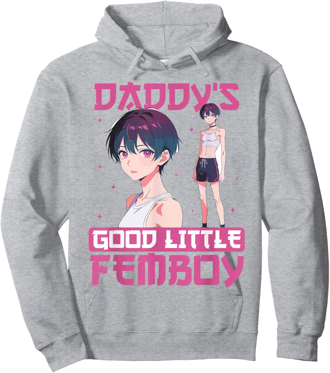 Daddy's Good Little Femboy Anime Boy Aesthetic Hoodie - Hoodie | Ash