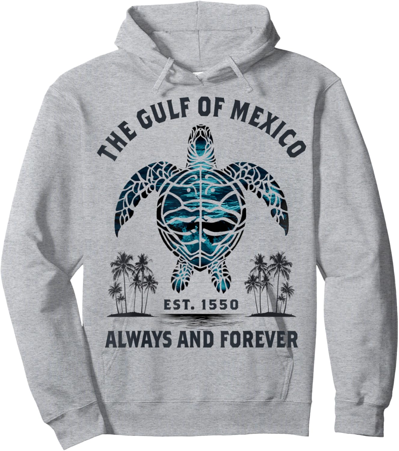 Sea Turtle It's Still The Gulf of Mexico Forever Retro Hoodie - Hoodie | Ash