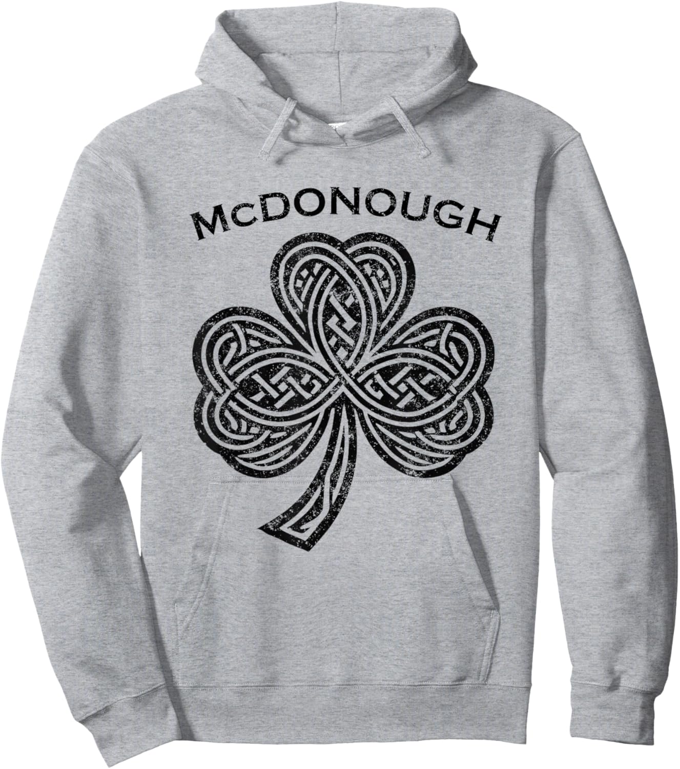 McDonough Family Last Name Irish Ireland Celtic Hoodie - Hoodie | Ash