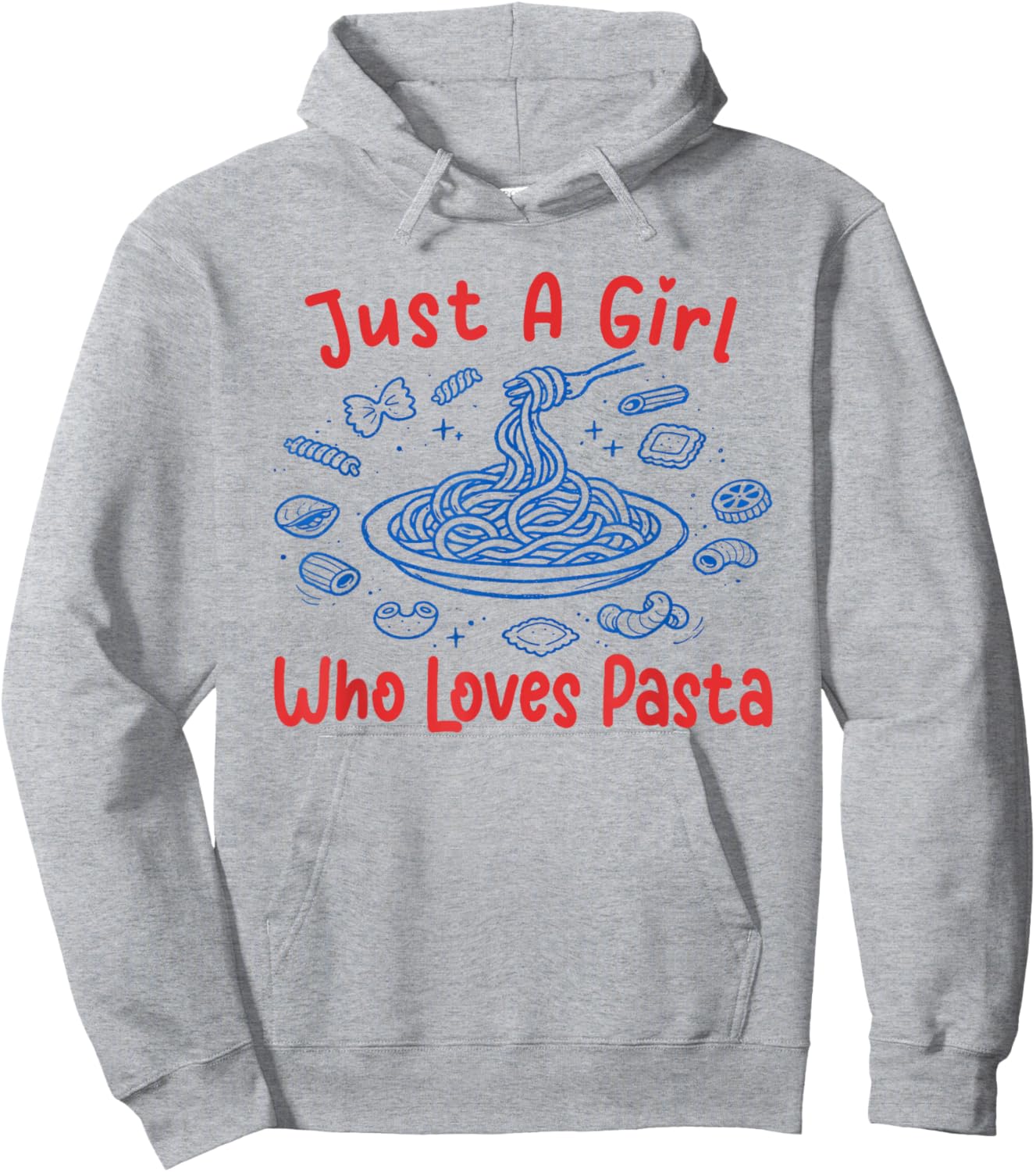 Just A Girl Who Loves Pasta Lover Italian Food Toddler Kids Hoodie - Hoodie | Ash