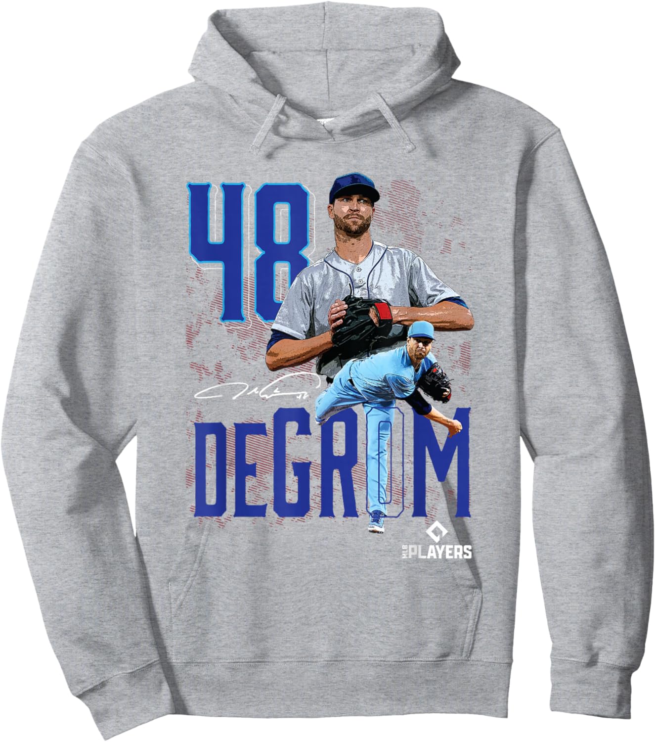 Jacob Degrom | Texas Baseball Players | MLBJDM3003 Hoodie - Hoodie | Ash